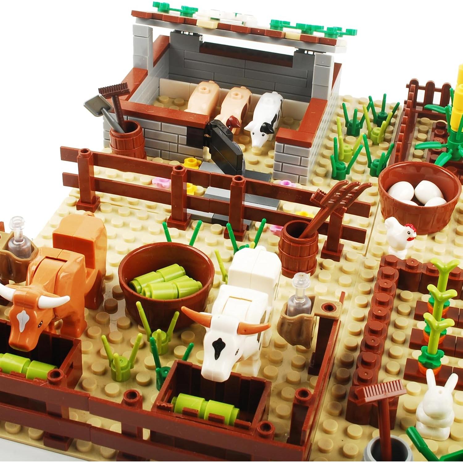 Juego de Bloques de Construcción BAENRCY Granja 290 Piezas