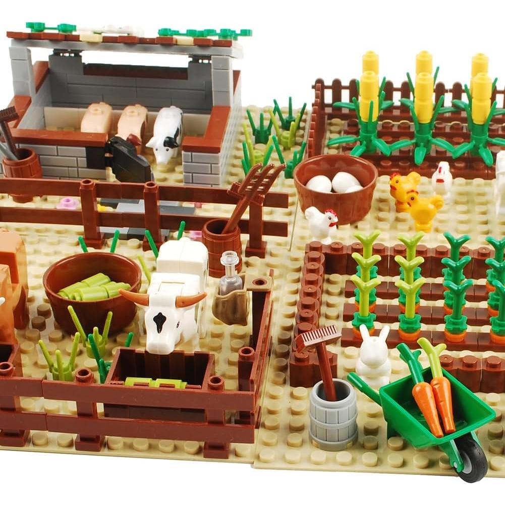 Juego de Bloques de Construcción BAENRCY Granja 290 Piezas