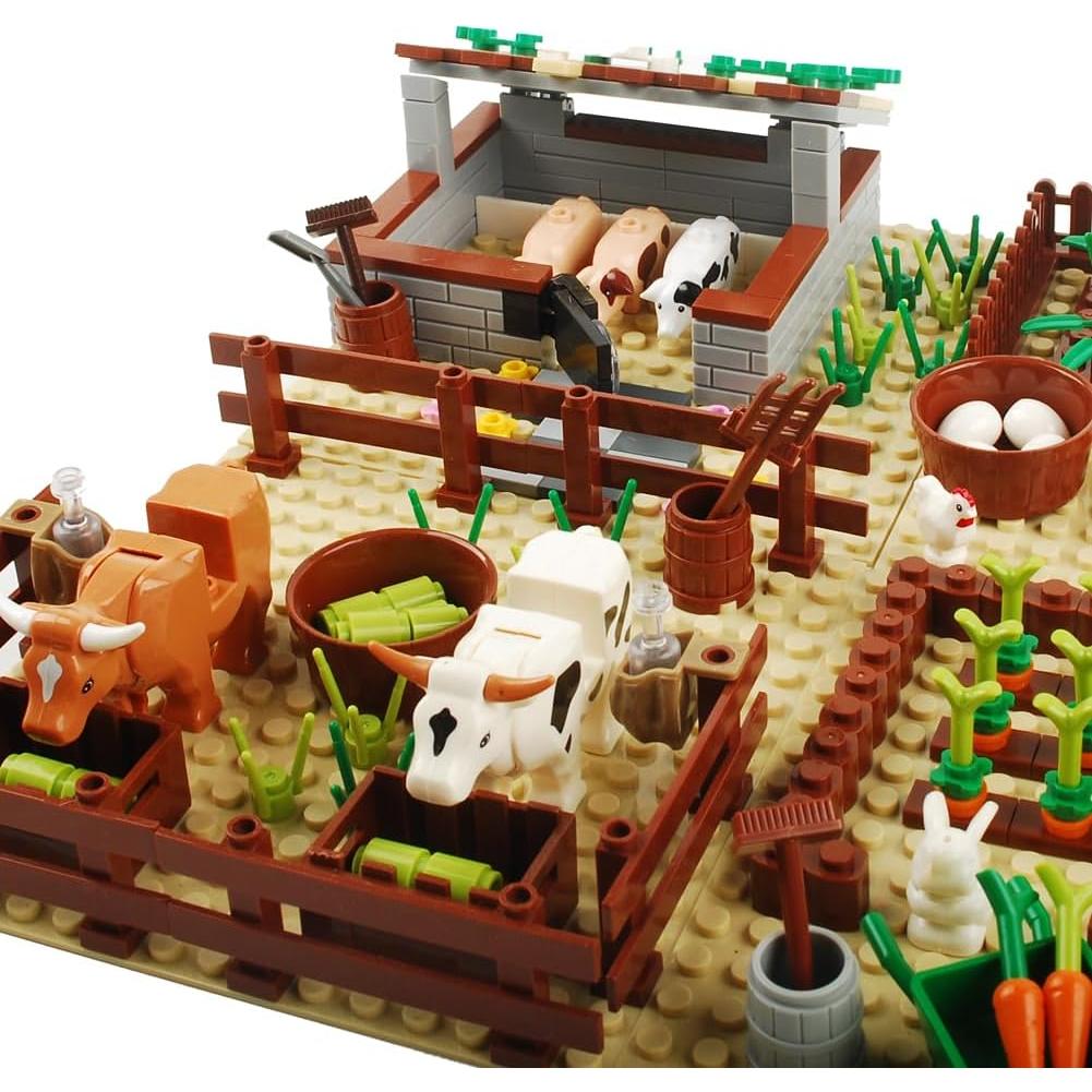 Juego de Bloques de Construcción BAENRCY Granja 290 Piezas