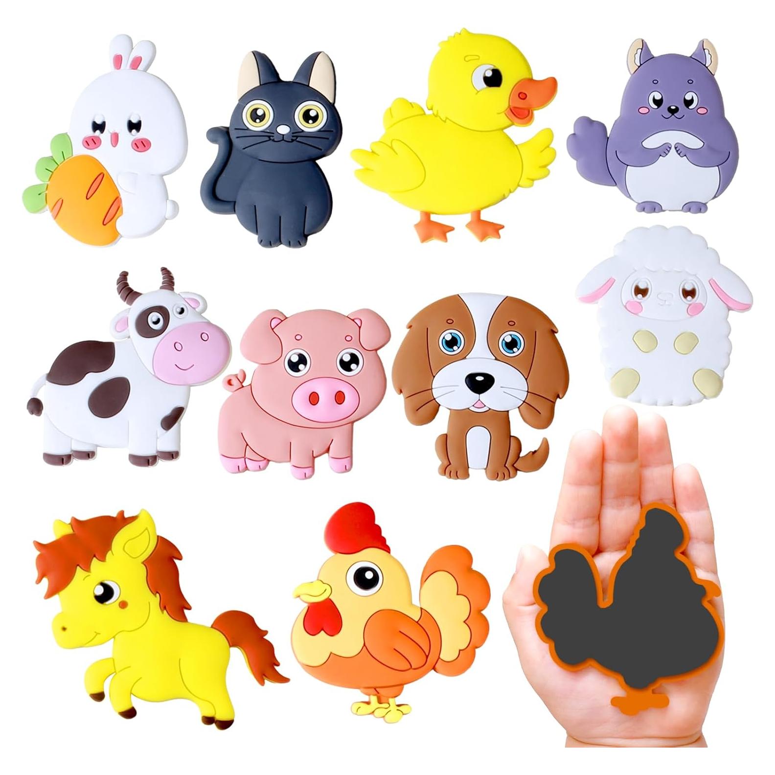 Imanes de Refrigerador SUPINEEDO Animales de Granja 10 Pcs