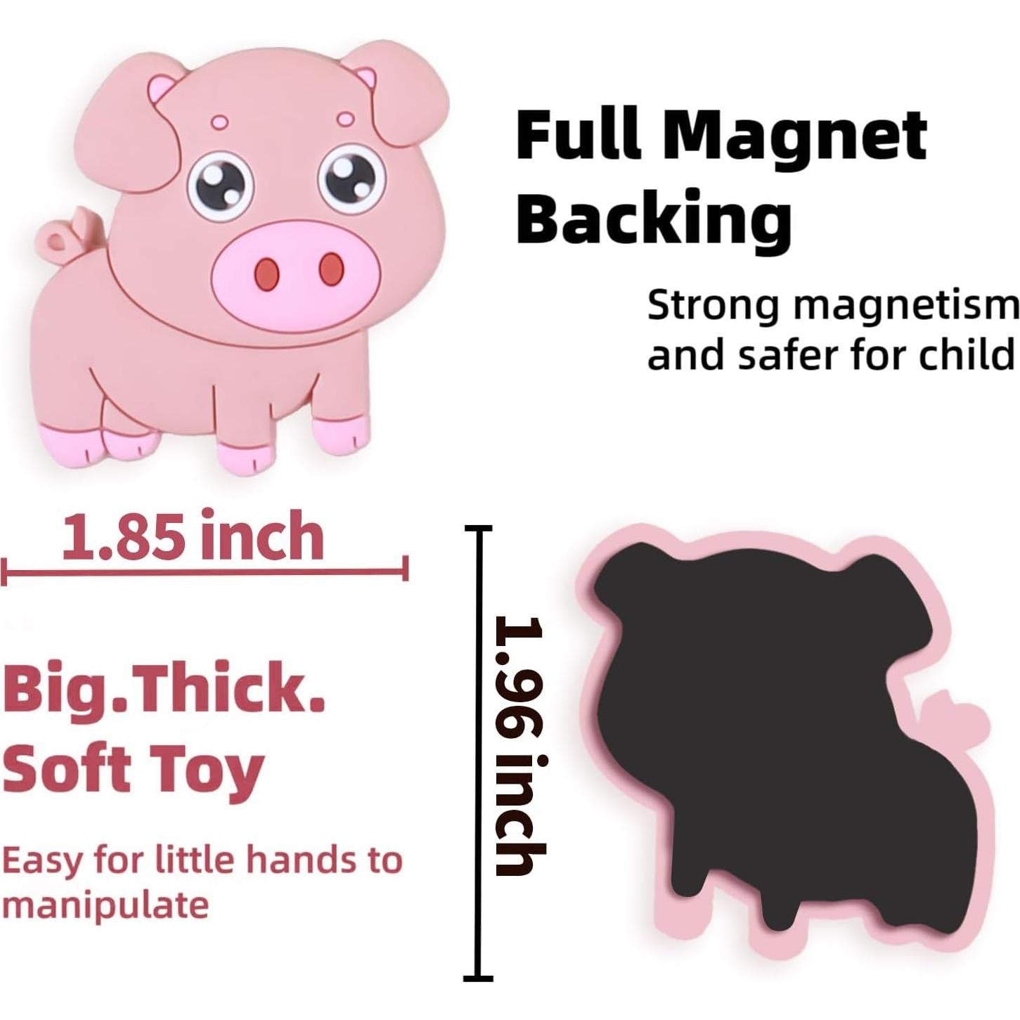 Imanes de Refrigerador SUPINEEDO Animales de Granja 10 Pcs