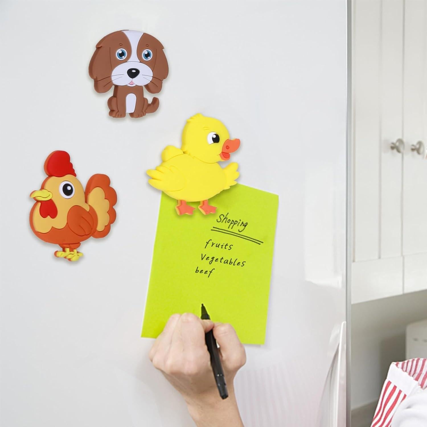 Imanes de Refrigerador SUPINEEDO Animales de Granja 10 Pcs