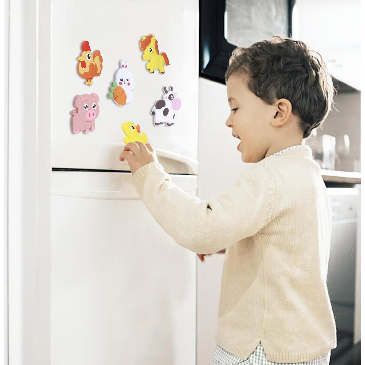 Imanes de Refrigerador SUPINEEDO Animales de Granja 10 Pcs