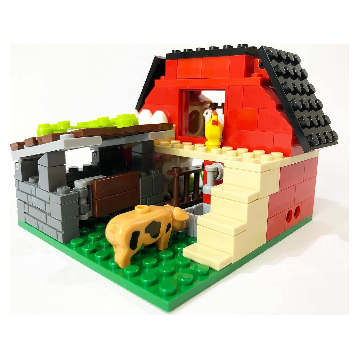 Brick Loot La Granja El Granero Rojo 160 Piezas Animales