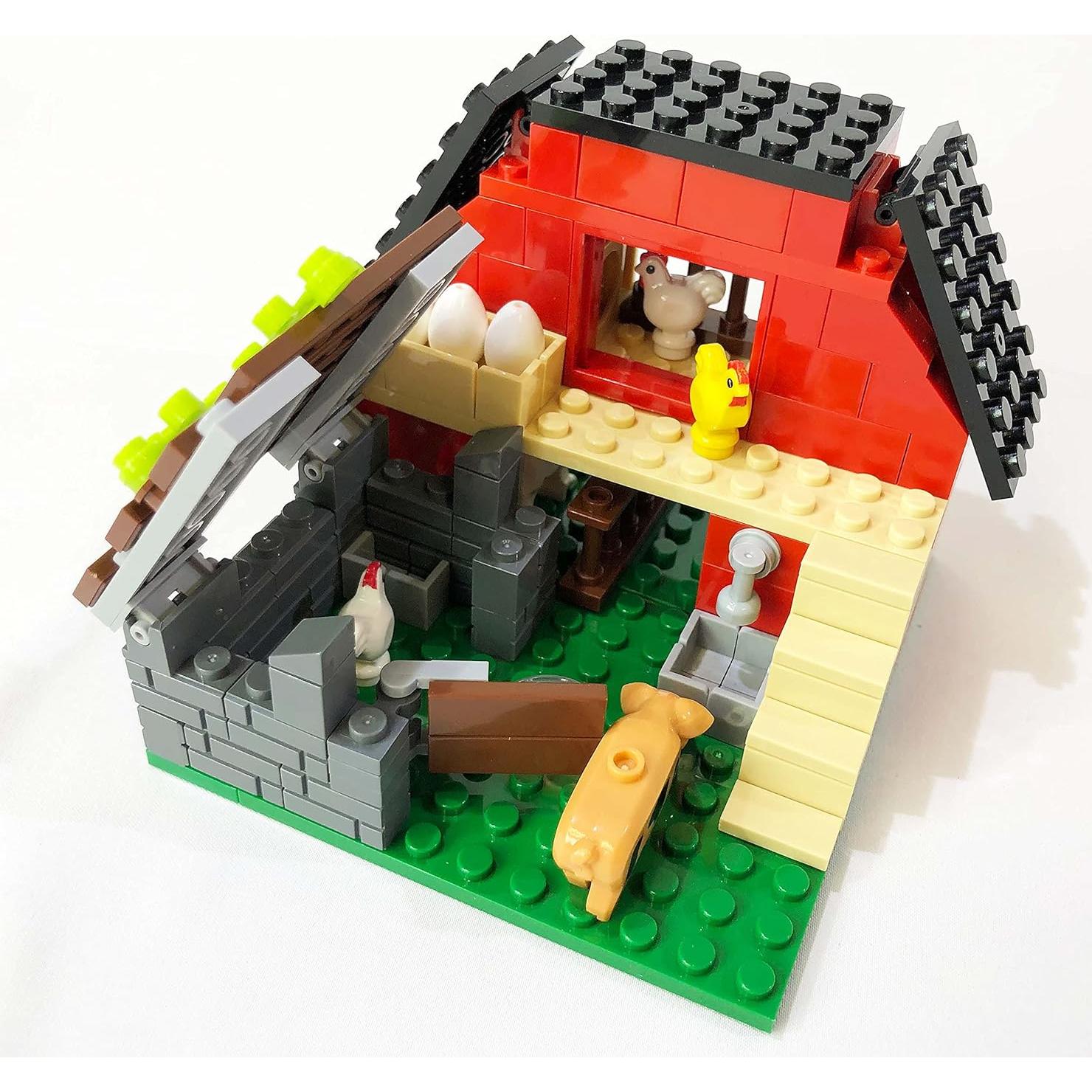 Brick Loot La Granja El Granero Rojo 160 Piezas Animales