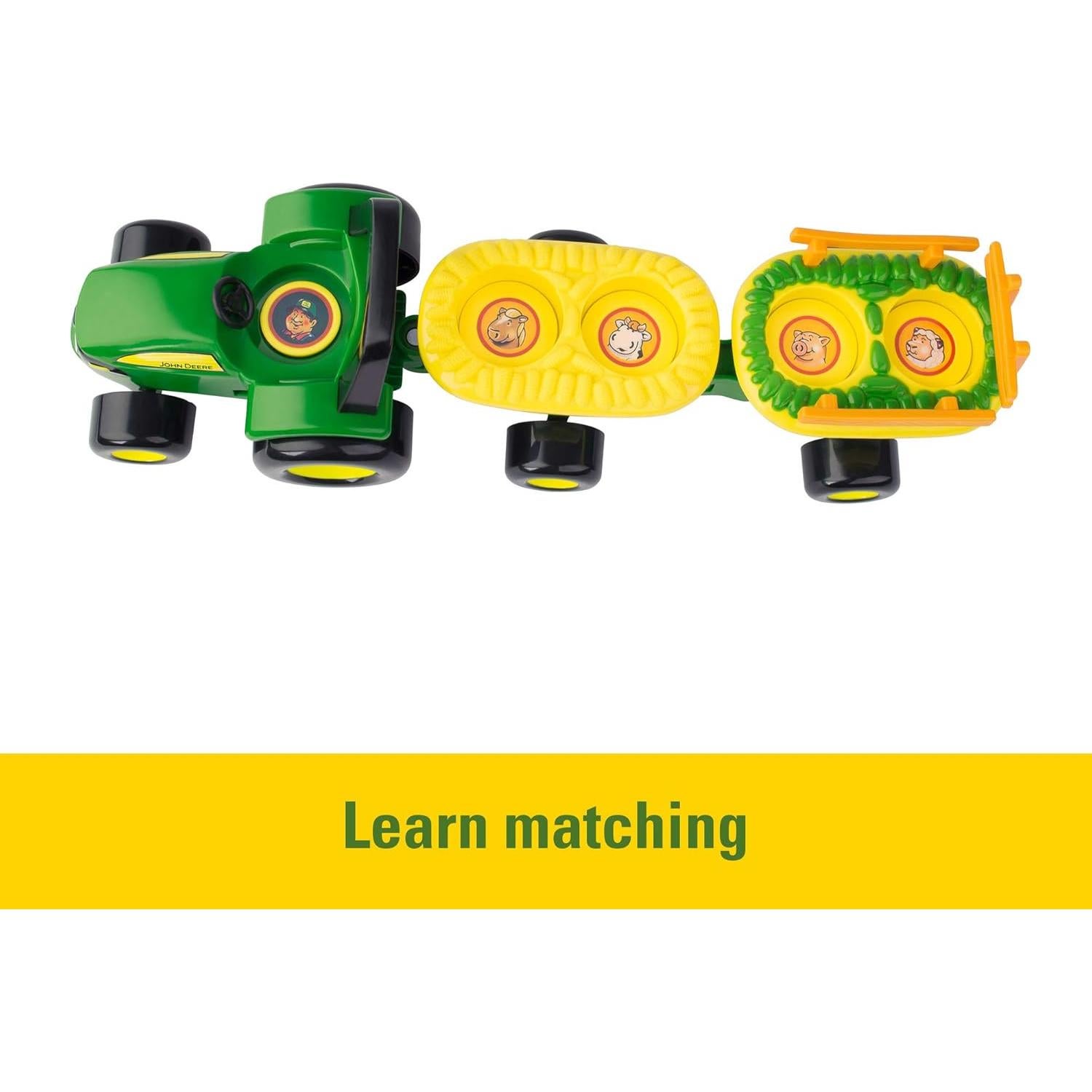 Tractor Musical John Deere con Animales y Granjero - 6 Piezas