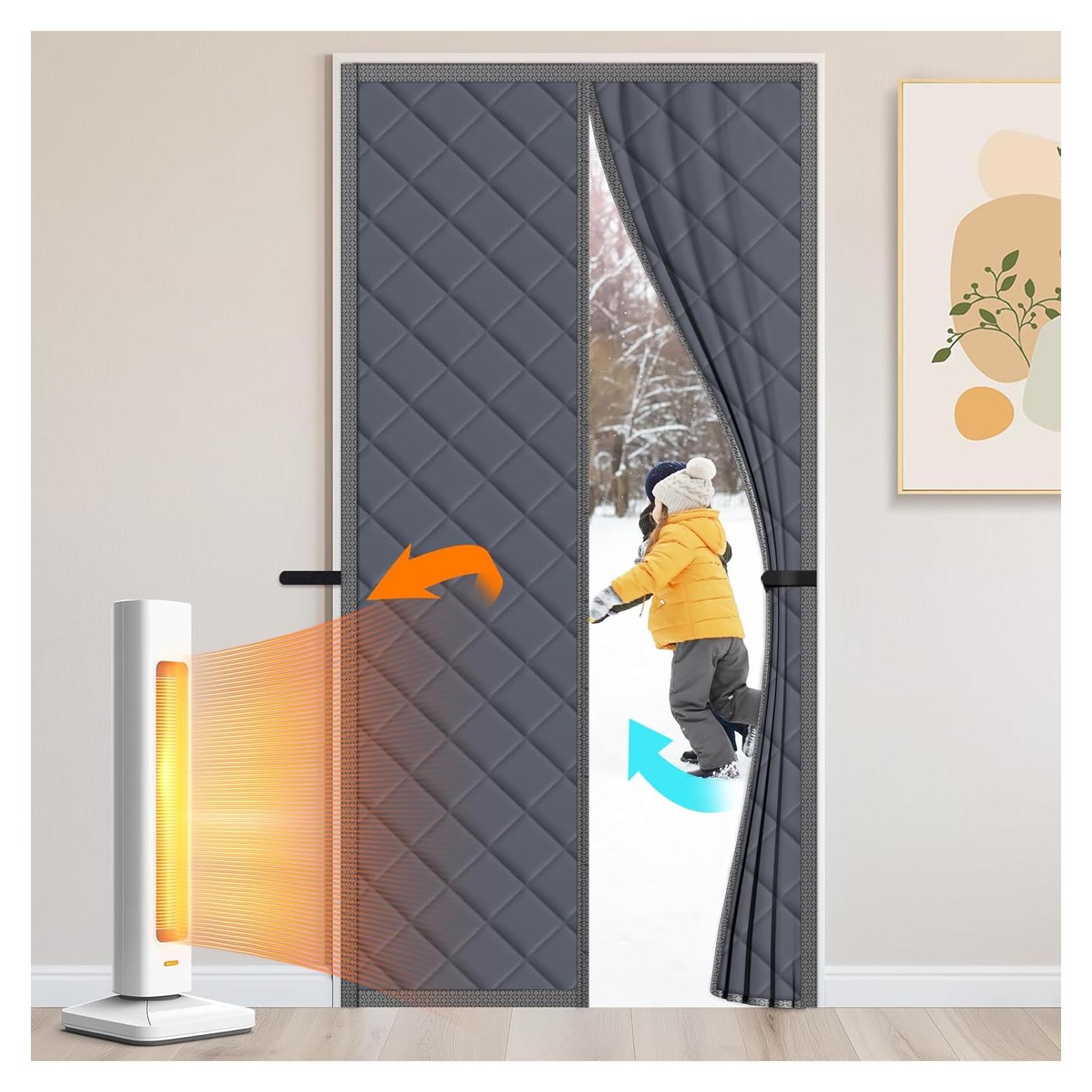 Cortina Térmica Magnética SereneCloud 81x203 cm Gris