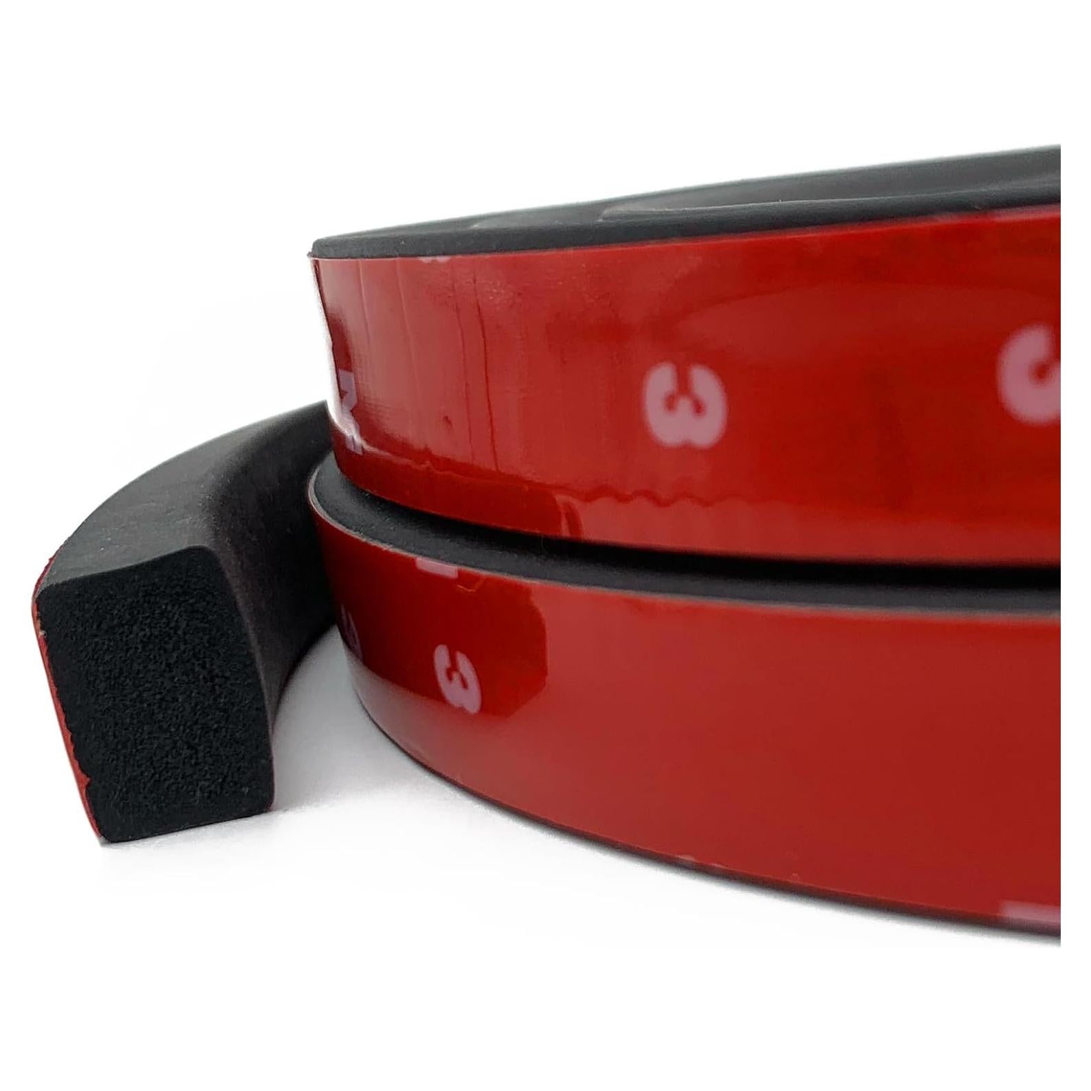 Tira de Sellado de Goma EPDM PACIXU 1.52m Negro