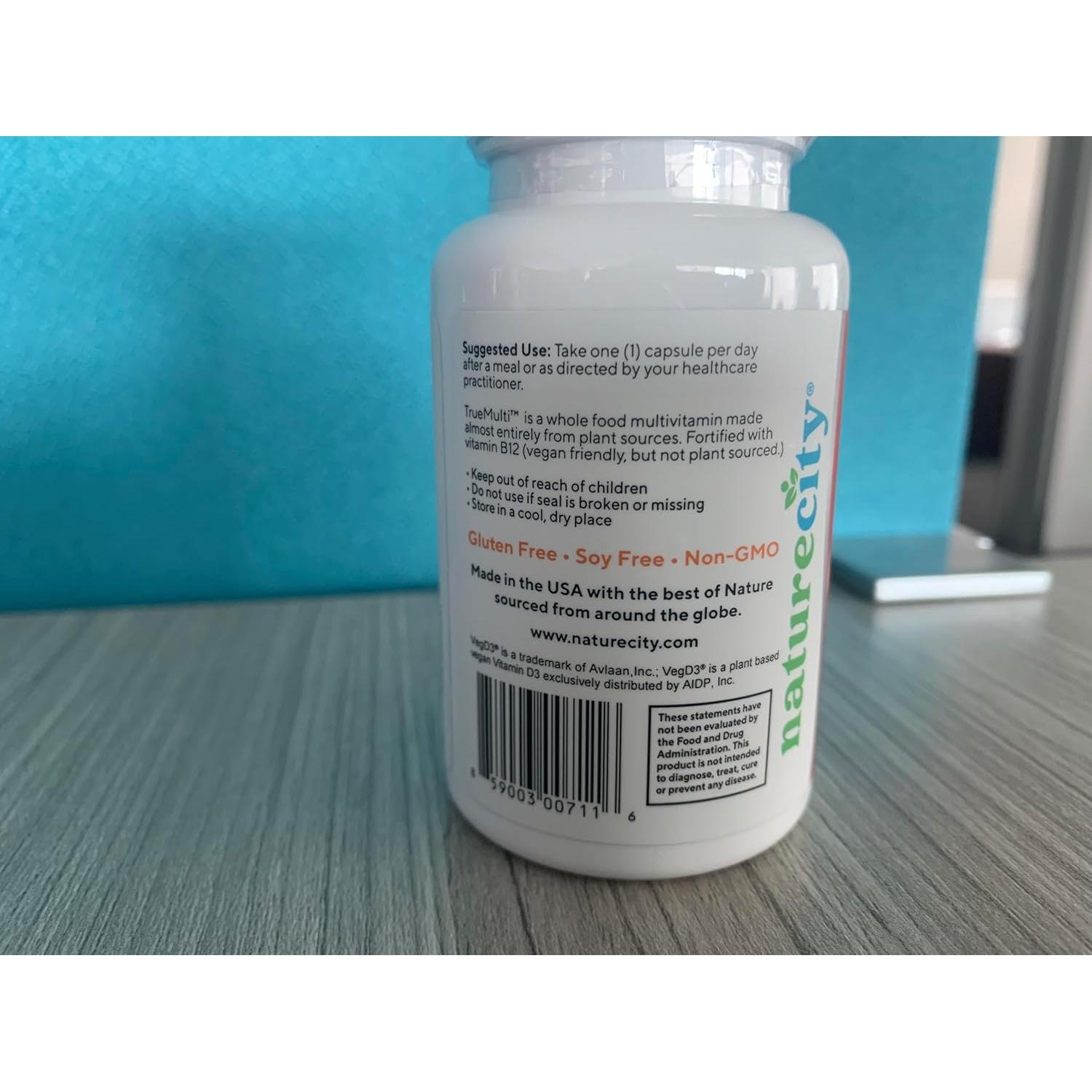 Multivitaminas Naturales TrueMulti NatureCity 30 Cápsulas