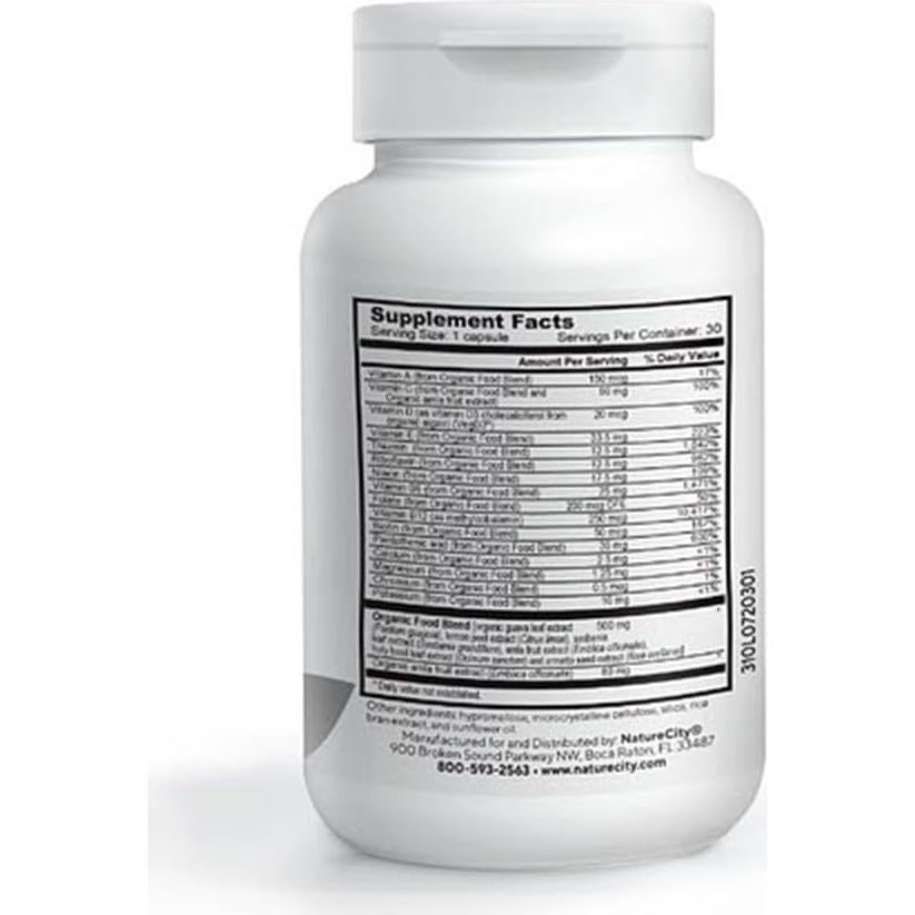 Multivitaminas Naturales TrueMulti NatureCity 30 Cápsulas