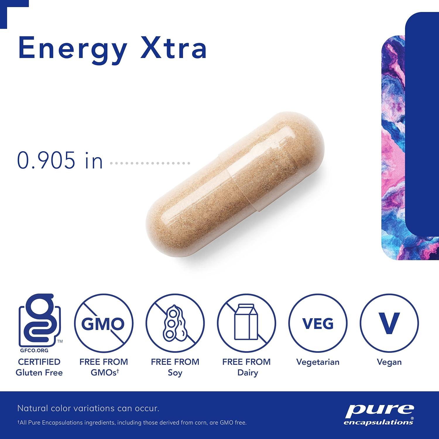 Suplemento Energía Xtra Pure Encapsulations | 60 Cápsulas
