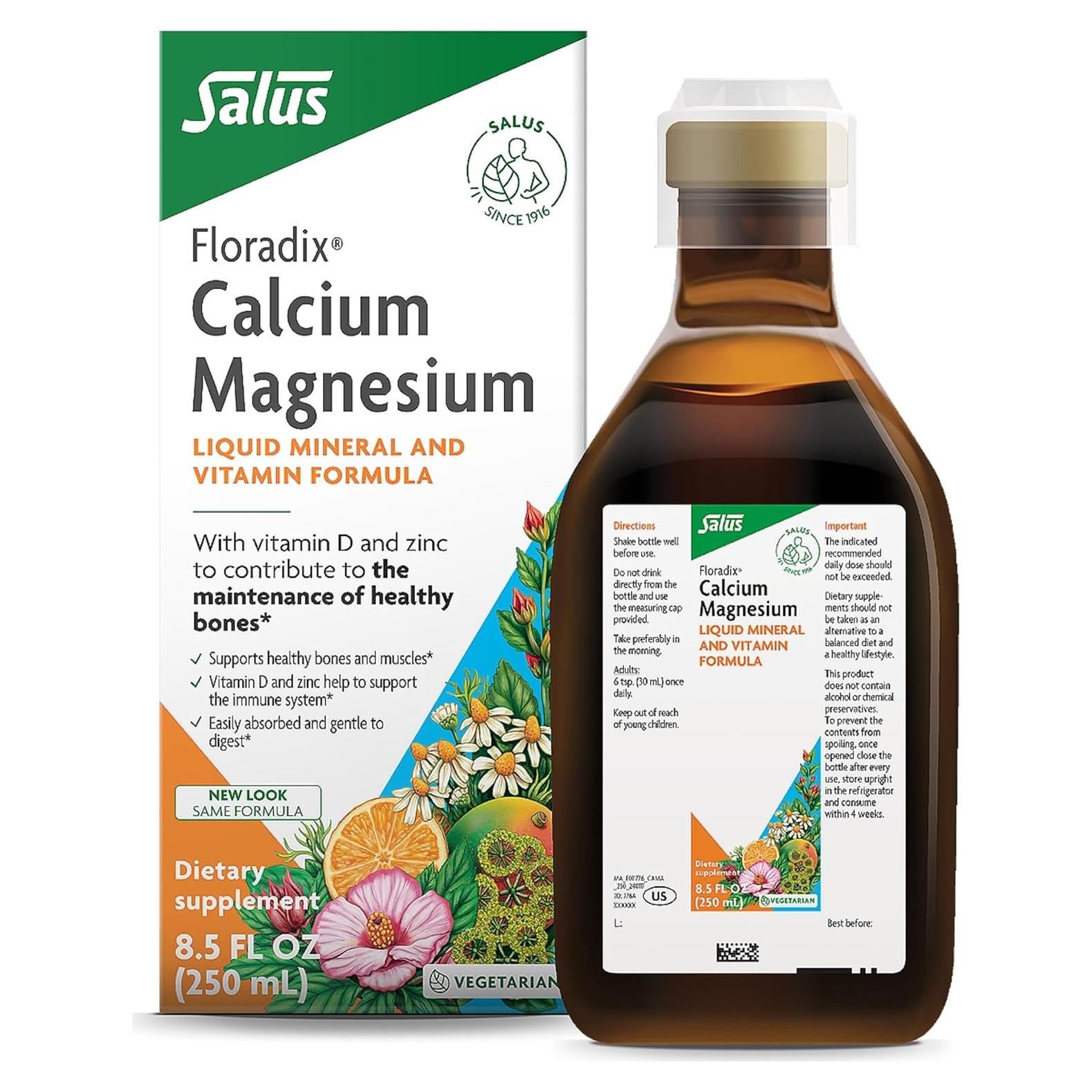 Floradix Suplemento Líquido de Calcio y Magnesio 250 ml