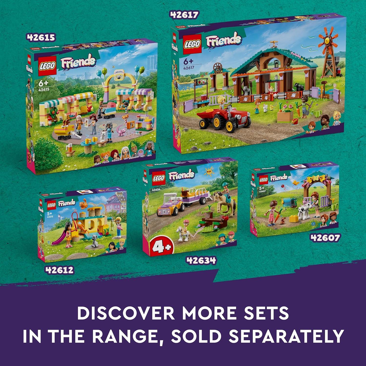 LEGO Friends Clínica Veterinaria 42632 con 2 Figuras y Animales