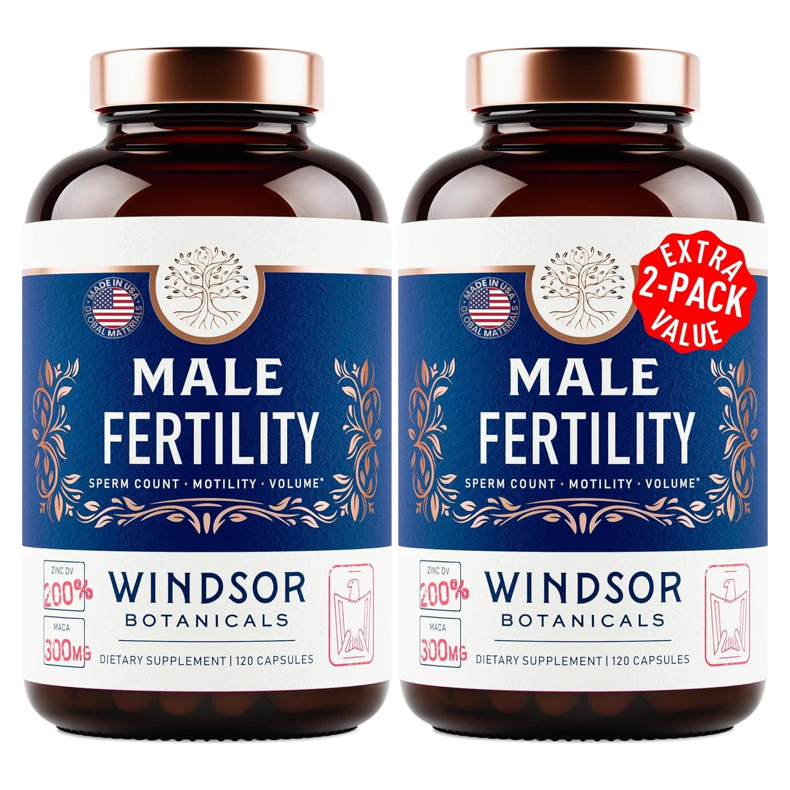 Suplemento de Fertilidad Masculina Windsor Botanicals 240 Pastillas