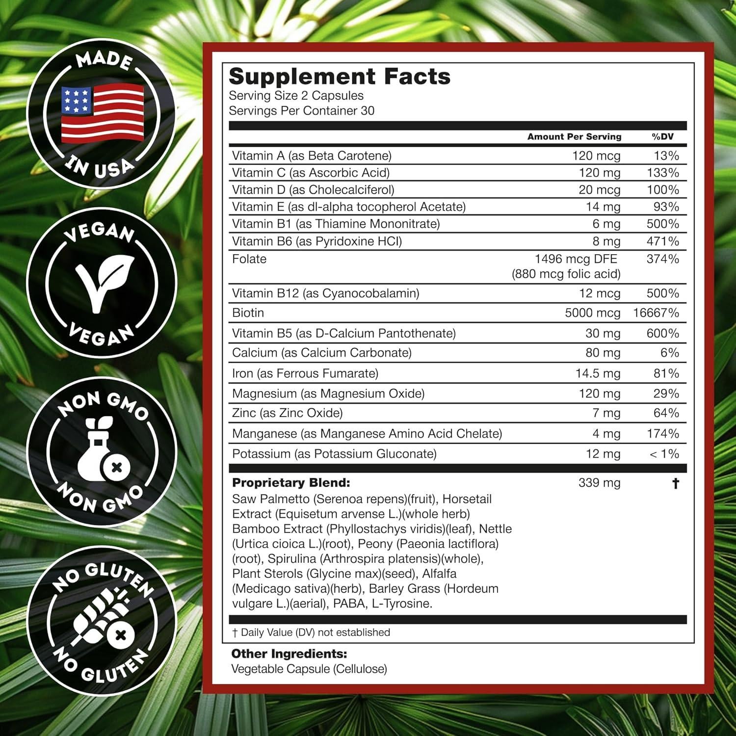 Suplemento Crecimiento Cabello Hairo Nutrition DHT Blocker 236ml