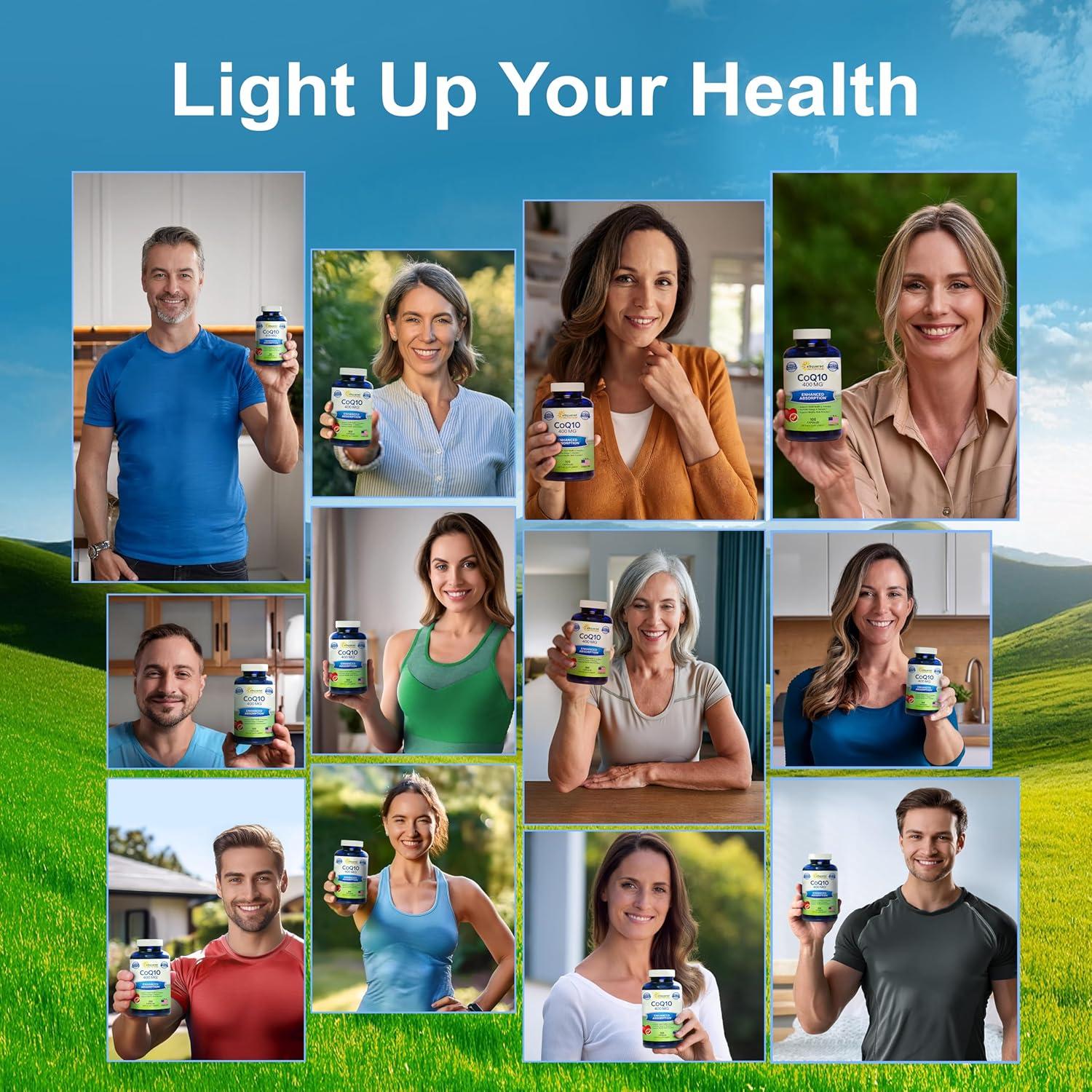 Suplemento CoQ10 aSquared Nutrition 400mg 100 Cápsulas Veganas