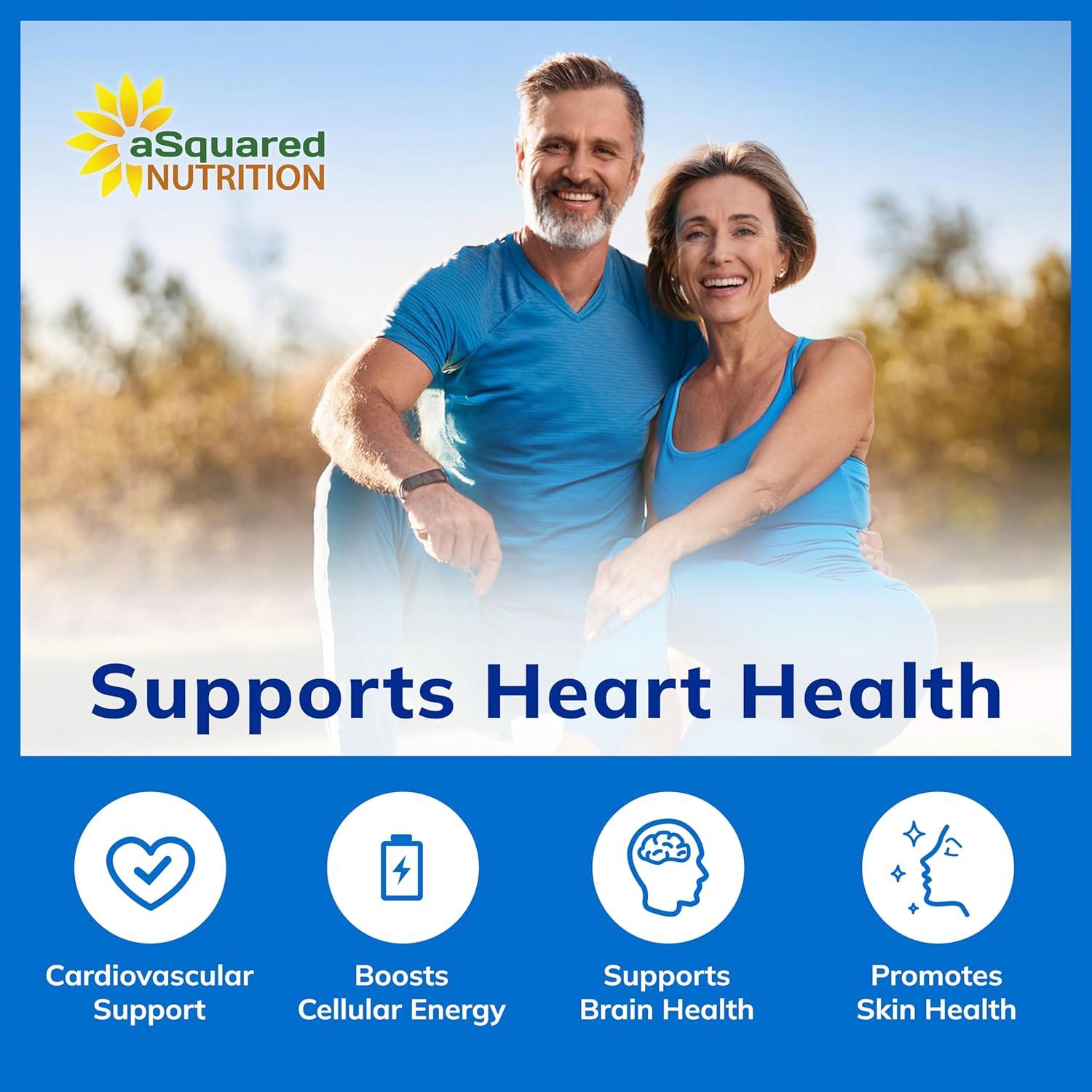 Suplemento CoQ10 aSquared Nutrition 400mg 100 Cápsulas Veganas