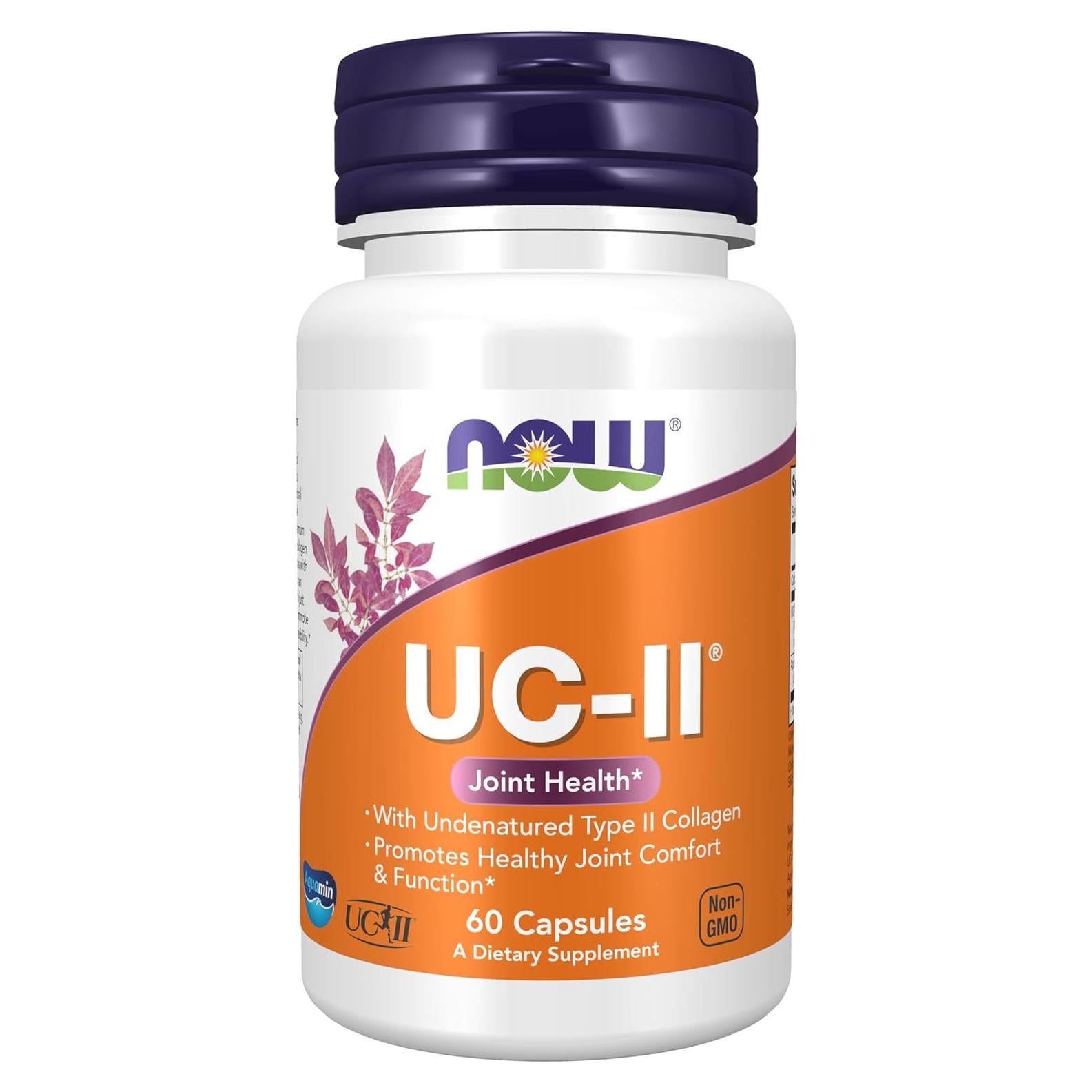 Suplemento de colágeno tipo II NOW Foods 60 cápsulas vegetales