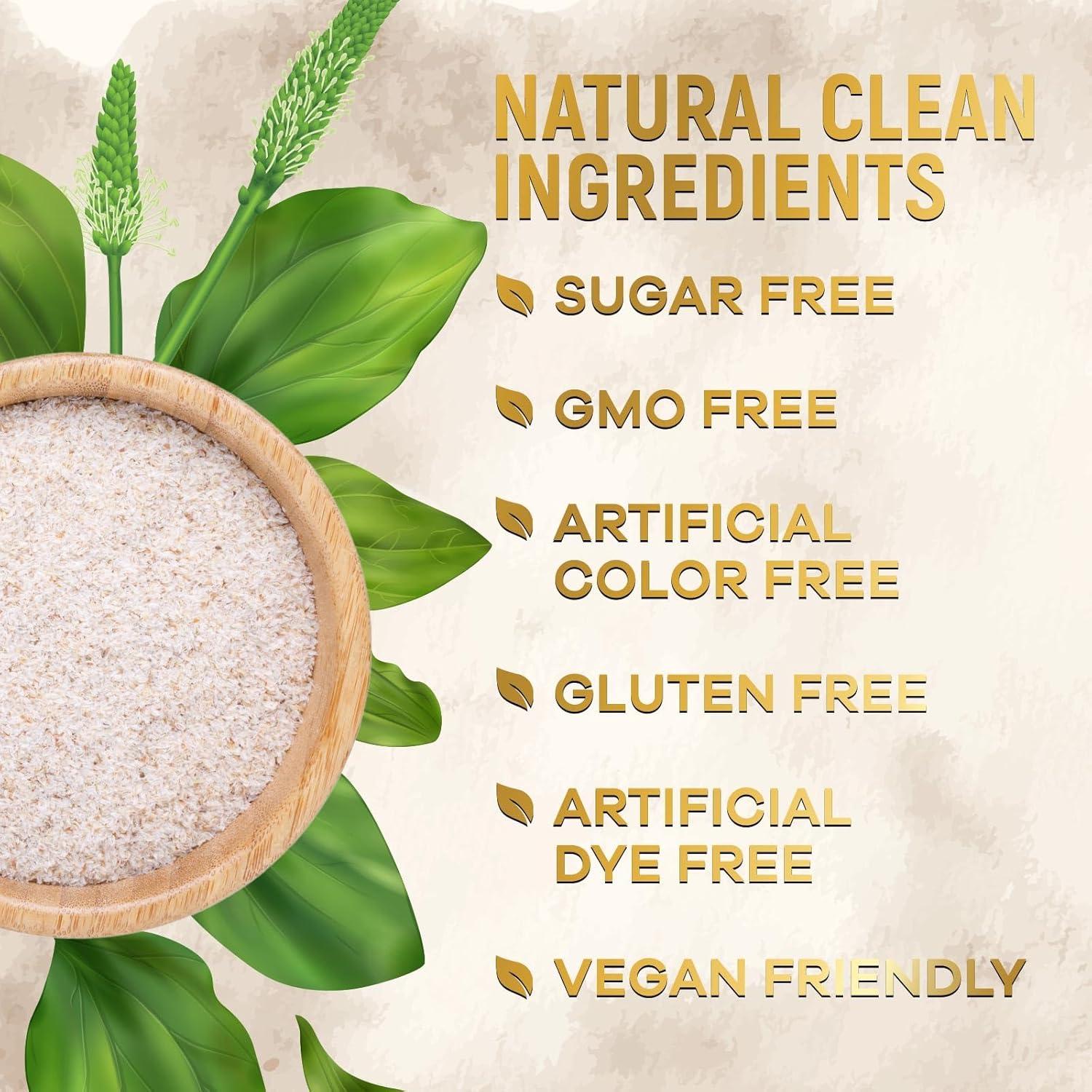 Suplemento de fibra de cáscara de psyllium 1500mg - Nature's Nutrition - 60 cápsulas