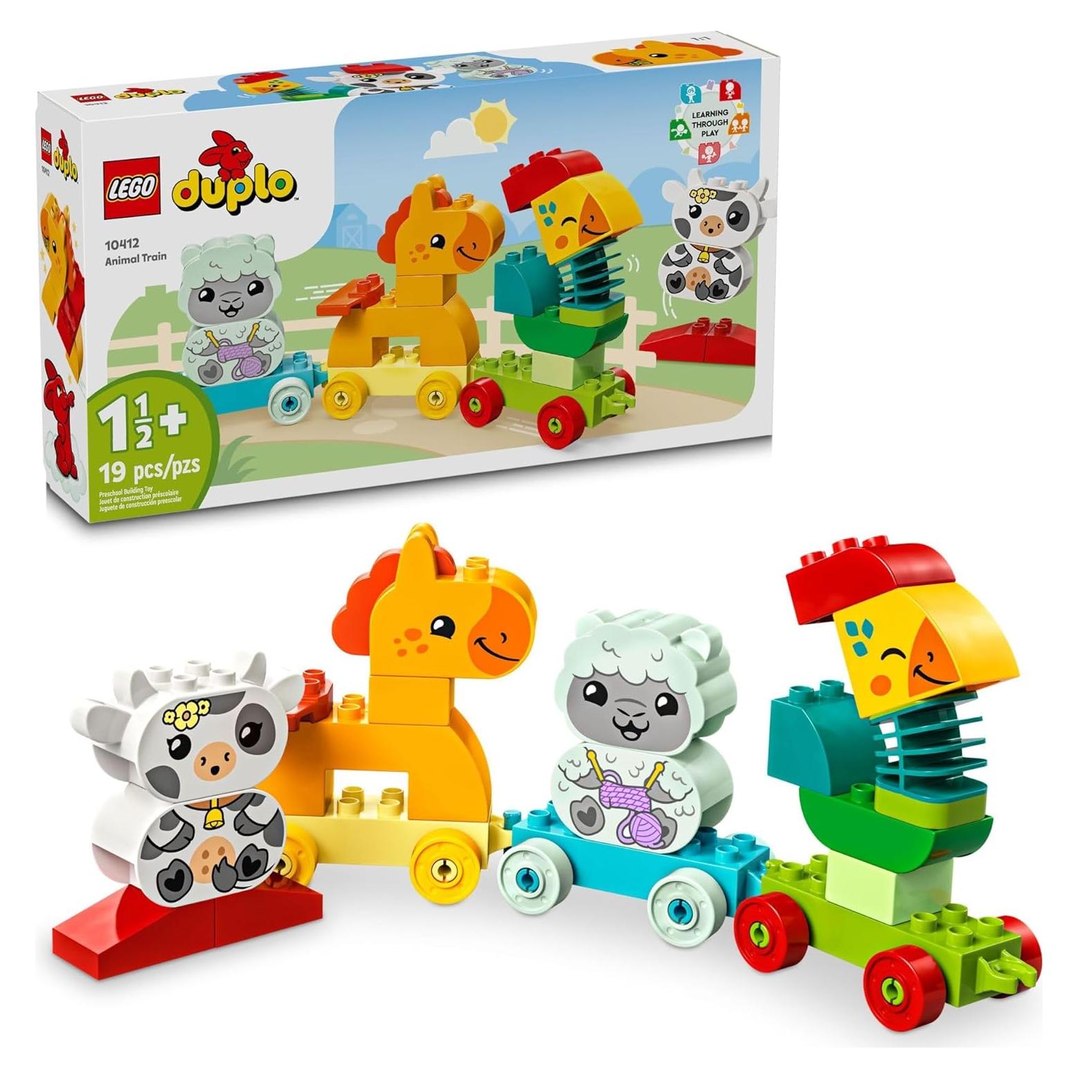 LEGO DUPLO Mi Primer Tren de Animales 10412 Juguete Educativo