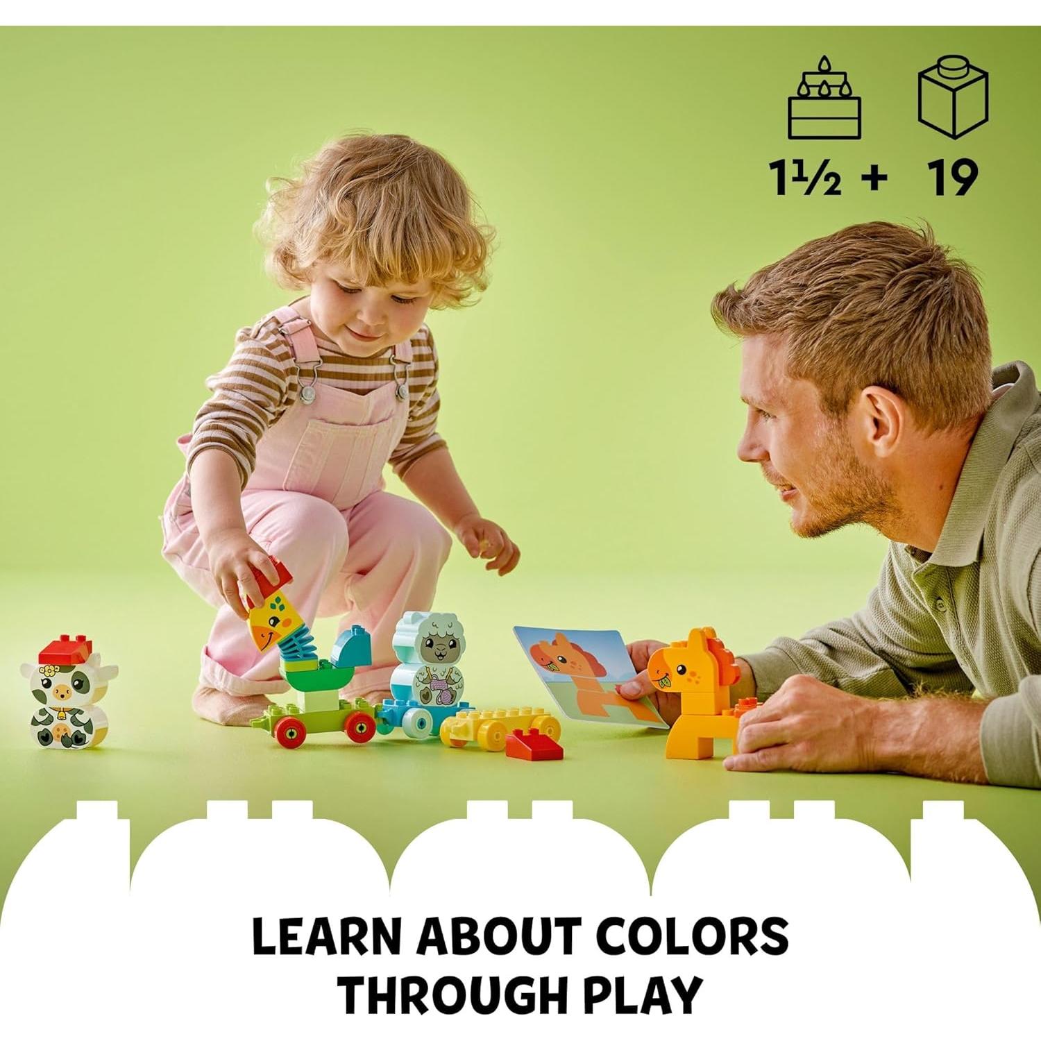 LEGO DUPLO Mi Primer Tren de Animales 10412 Juguete Educativo