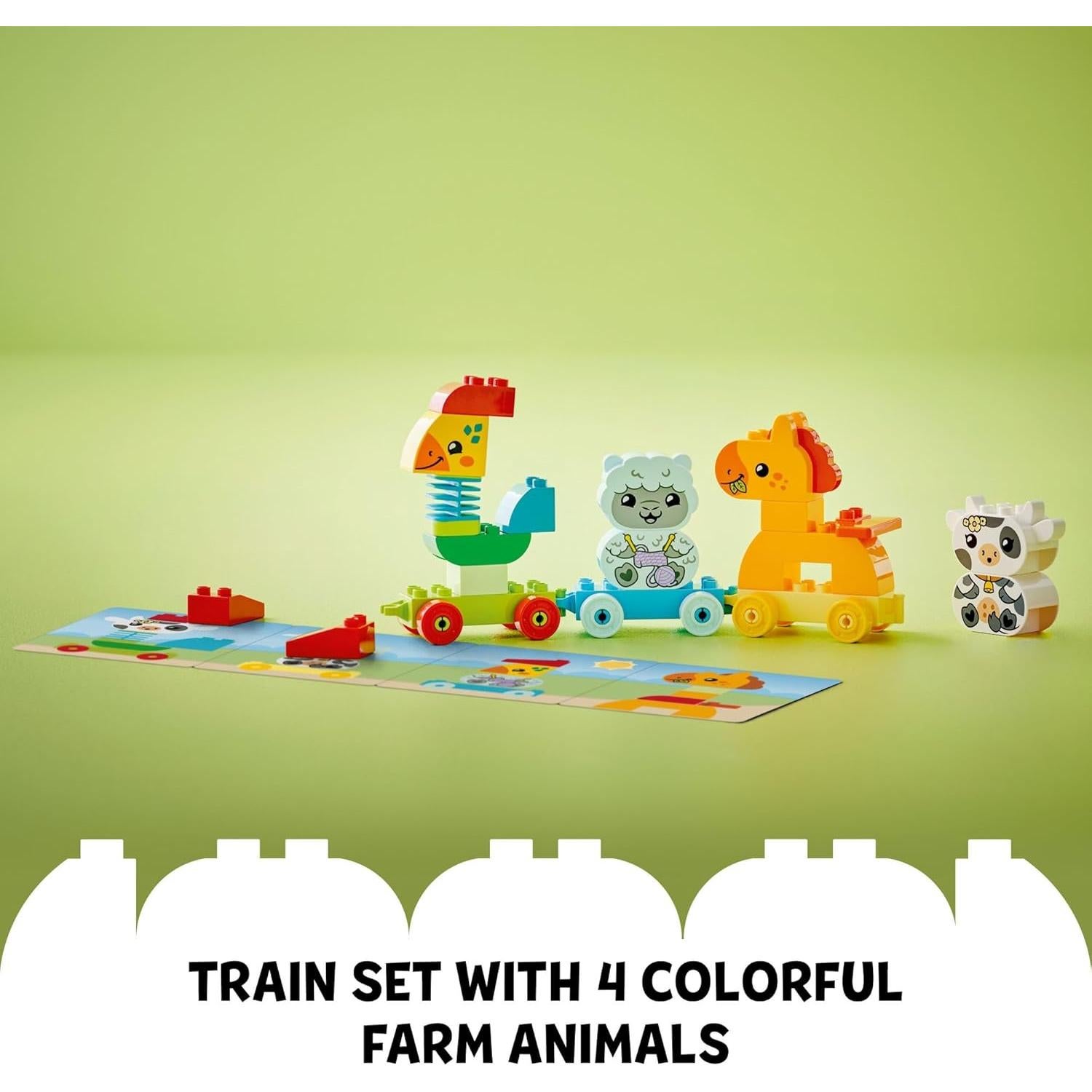 LEGO DUPLO Mi Primer Tren de Animales 10412 Juguete Educativo