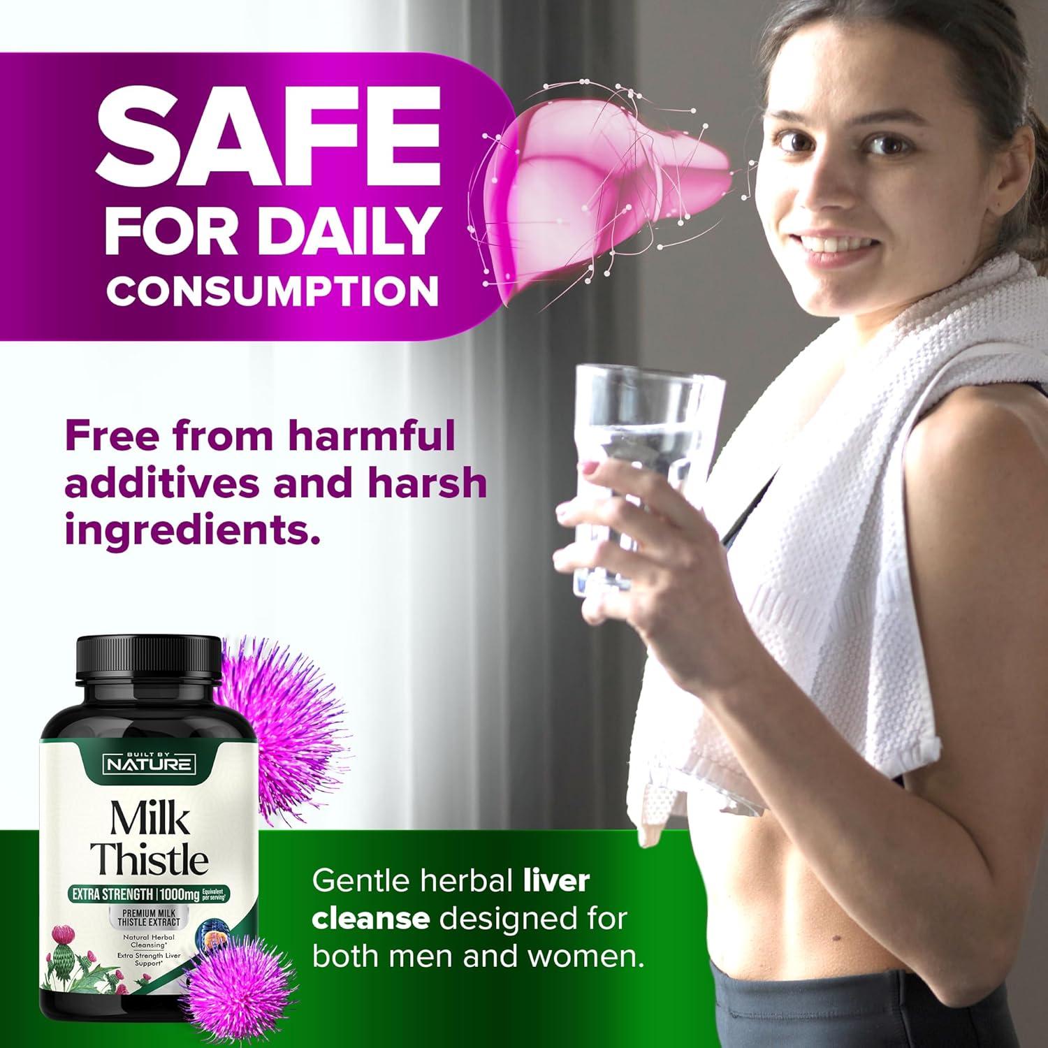 Cardo Mariano 1000mg - Suplemento Detox Hígado - 60 Cápsulas