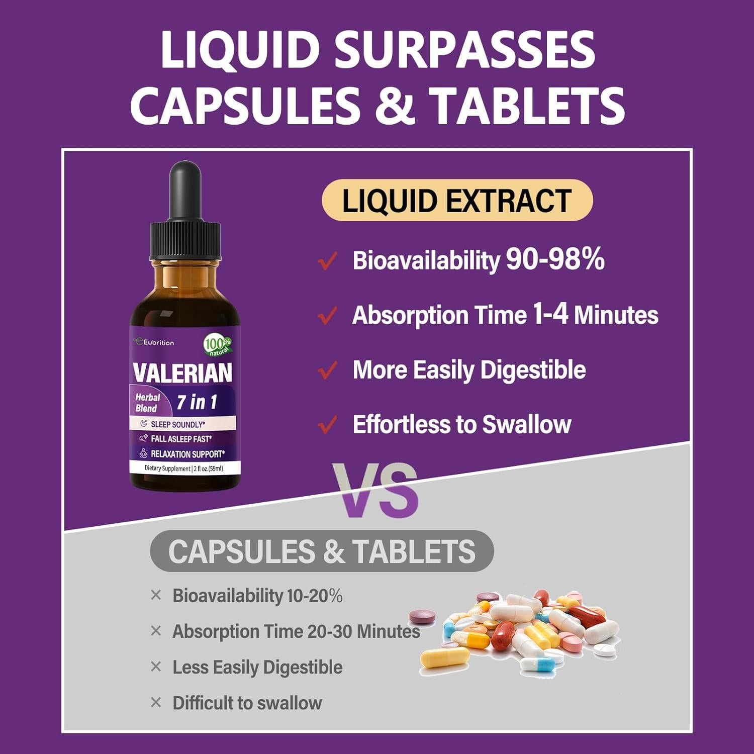 Extracto de Valeriana Eubrition 60ml - Suplemento para Dormir