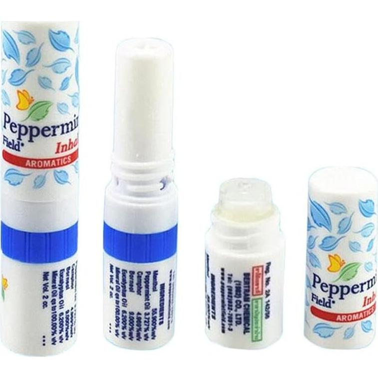 Inhalador Nasal Peppermint Field - Alivio Congestión 6 Tubos