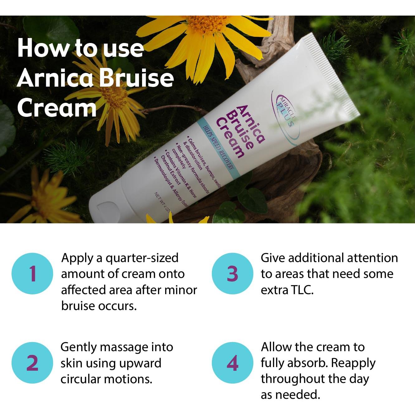 Crema Miracle Plus Arnica para Moretones 113g - Alivio y Hidratación