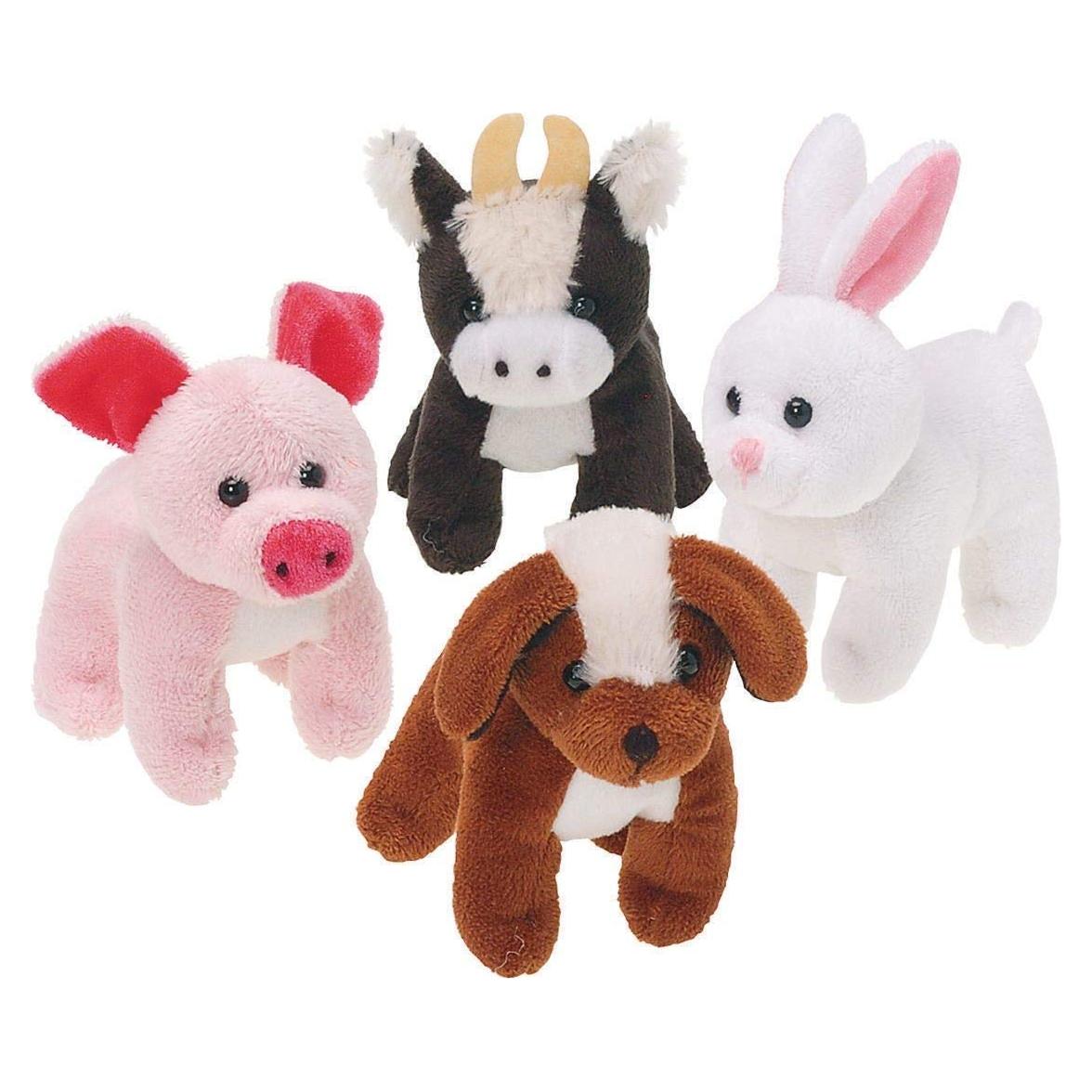 Peluche Animales de Granja U.S. Toy 12 Piezas 12,7 cm
