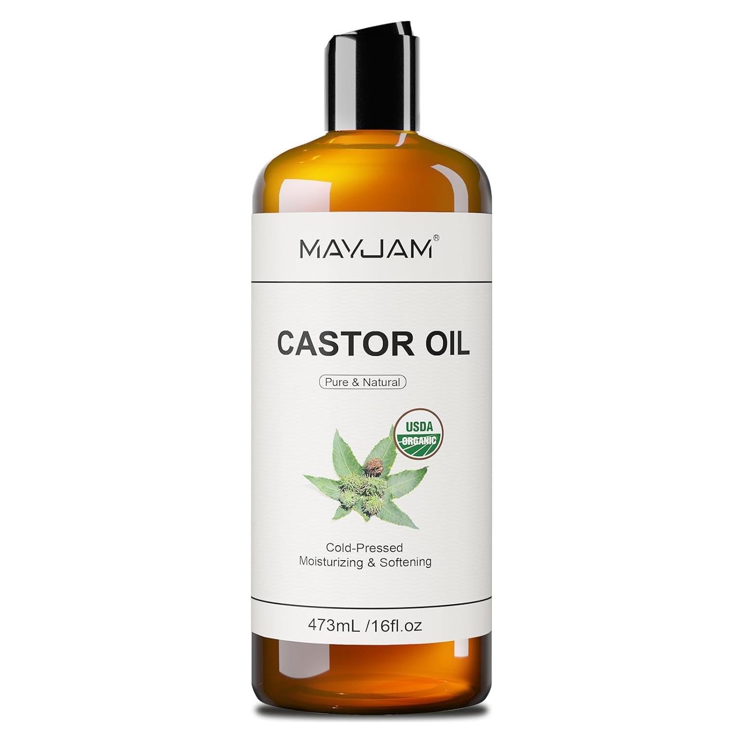 Aceite de Ricino Orgánico 473 ml MAYJAM Hidratante Piel y Cabello