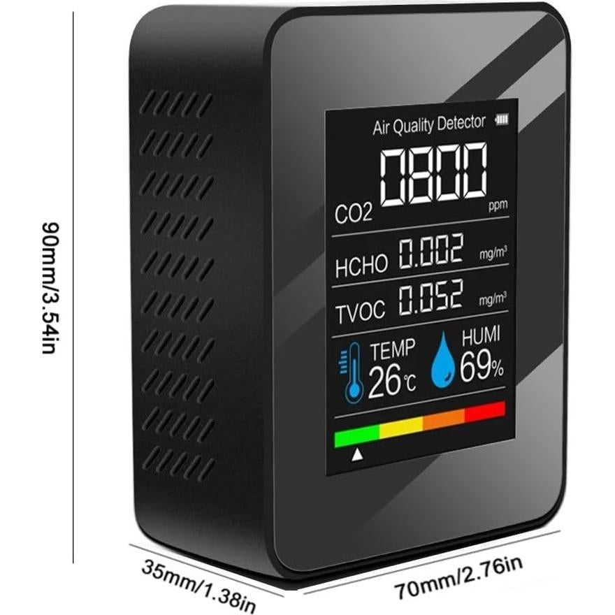 Monitor de Calidad del Aire Interior BUISAMG H8 Plus 5-en-1