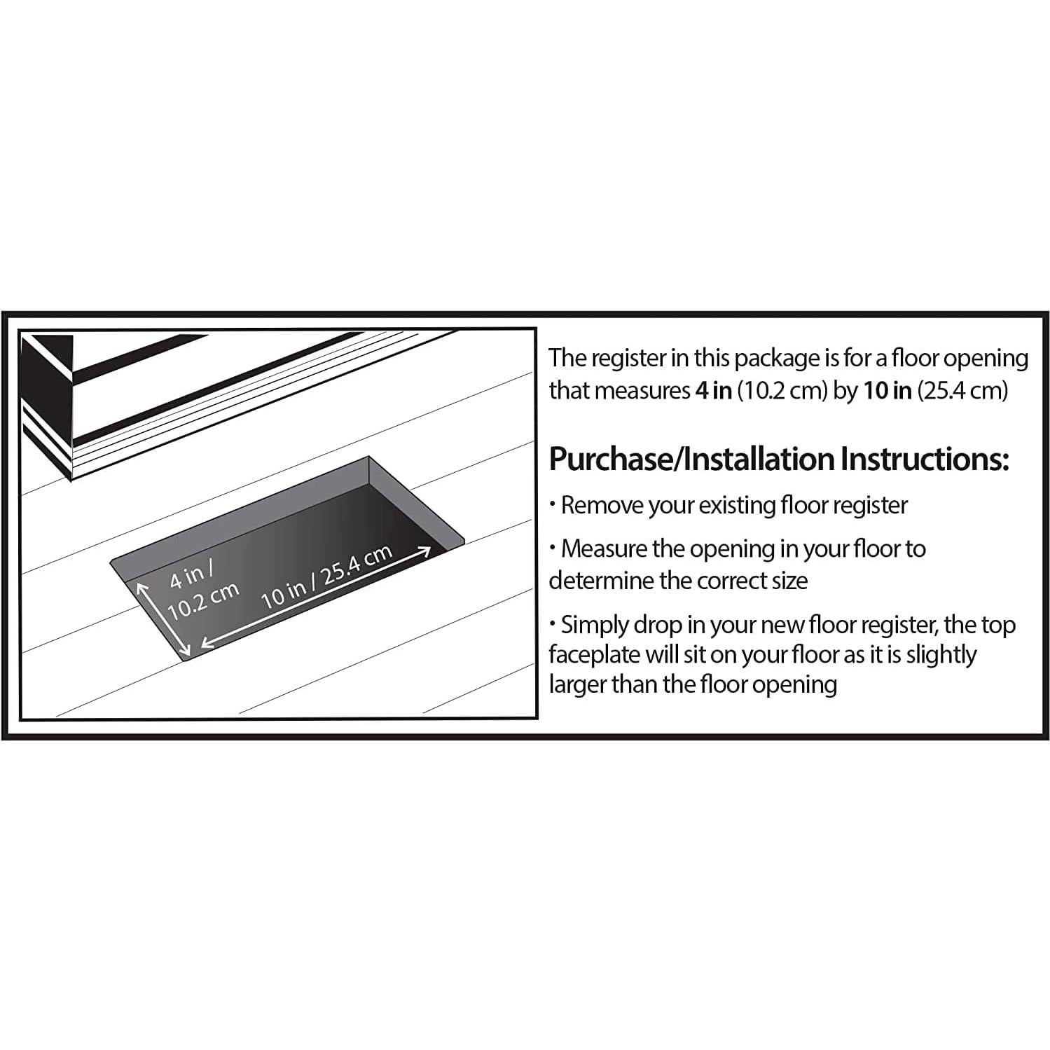 Rejilla de Piso Decor Grates FS410-WH 10x25 cm Blanco