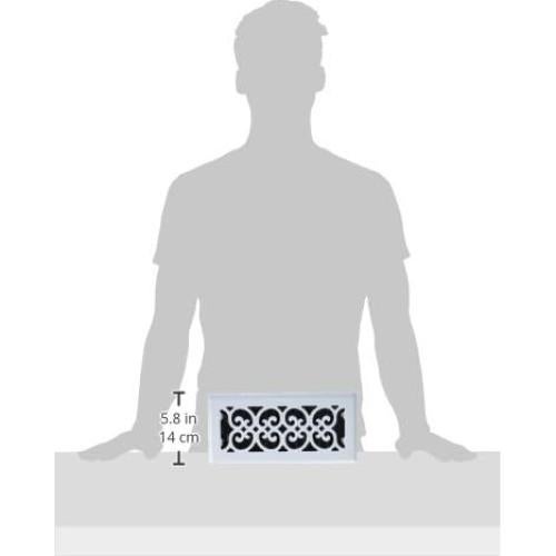 Rejilla de Piso Decor Grates FS410-WH 10x25 cm Blanco