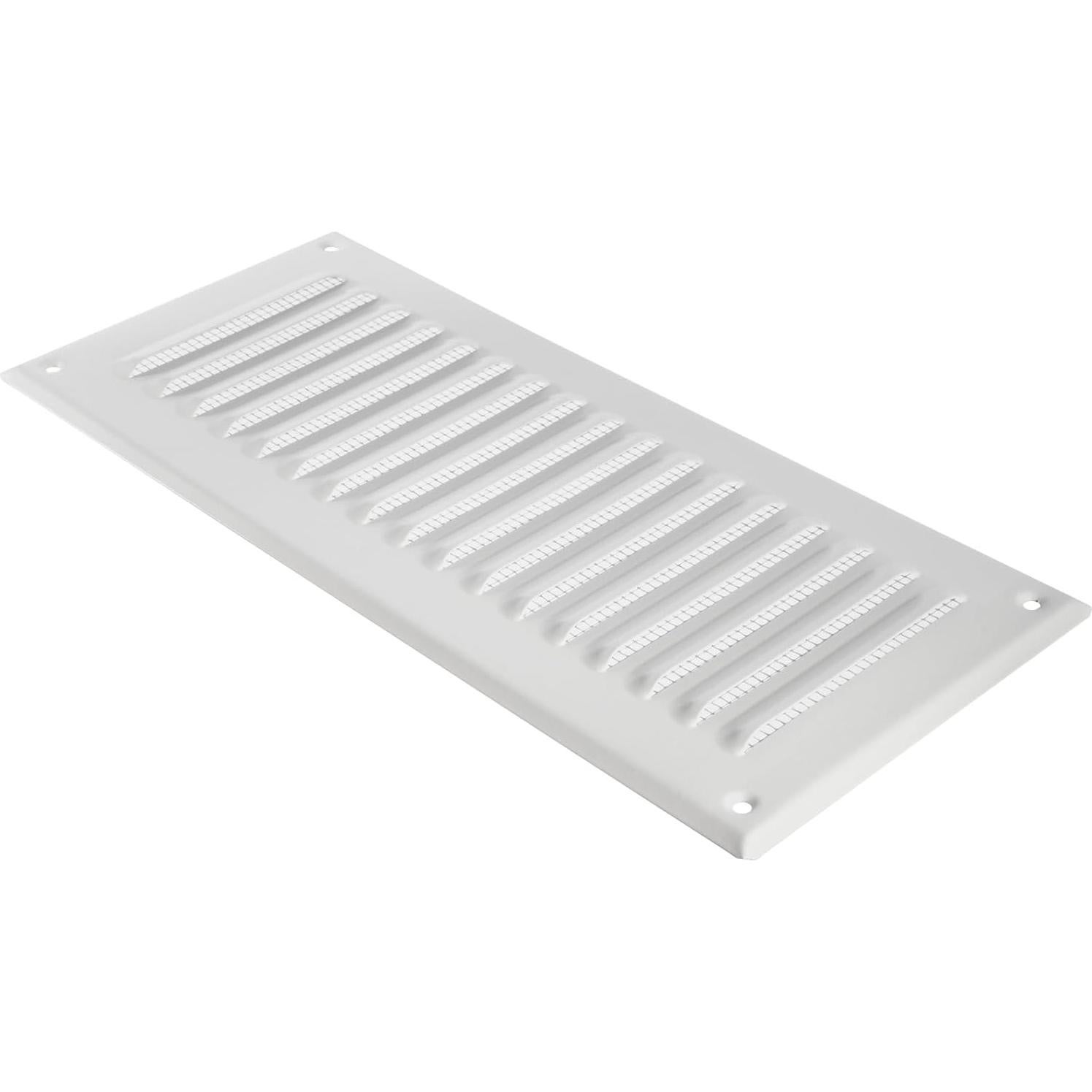 Rejilla de Ventilación Cuadrada Metal Blanco Ecopro 8.5x25.1cm