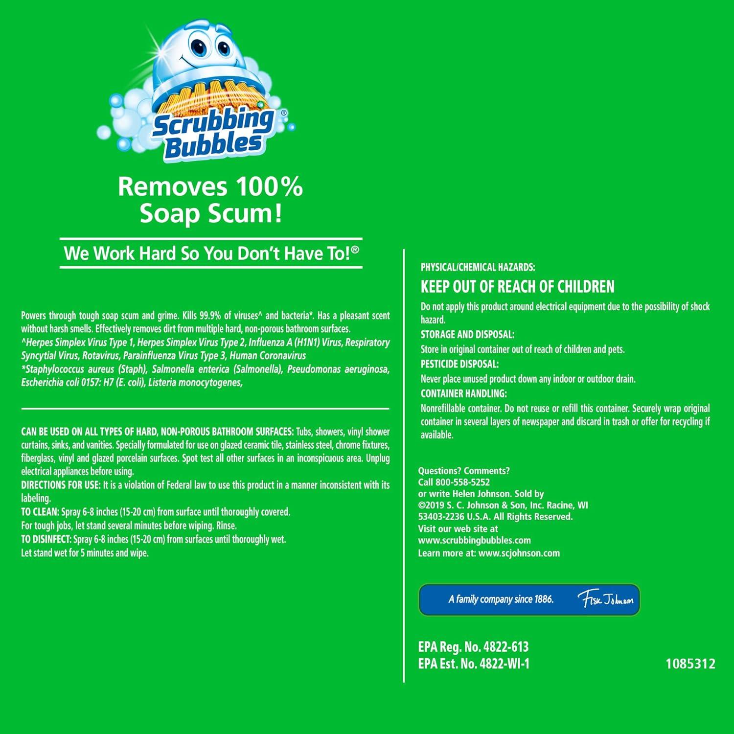 Limpiador Desinfectante para Baño Scrubbing Bubbles 0.94L Cítricos