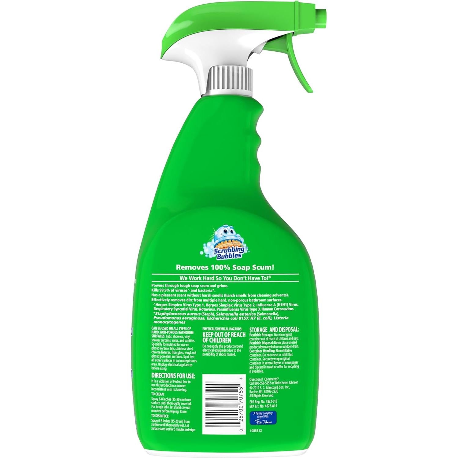 Limpiador Desinfectante para Baño Scrubbing Bubbles 0.94L Cítricos