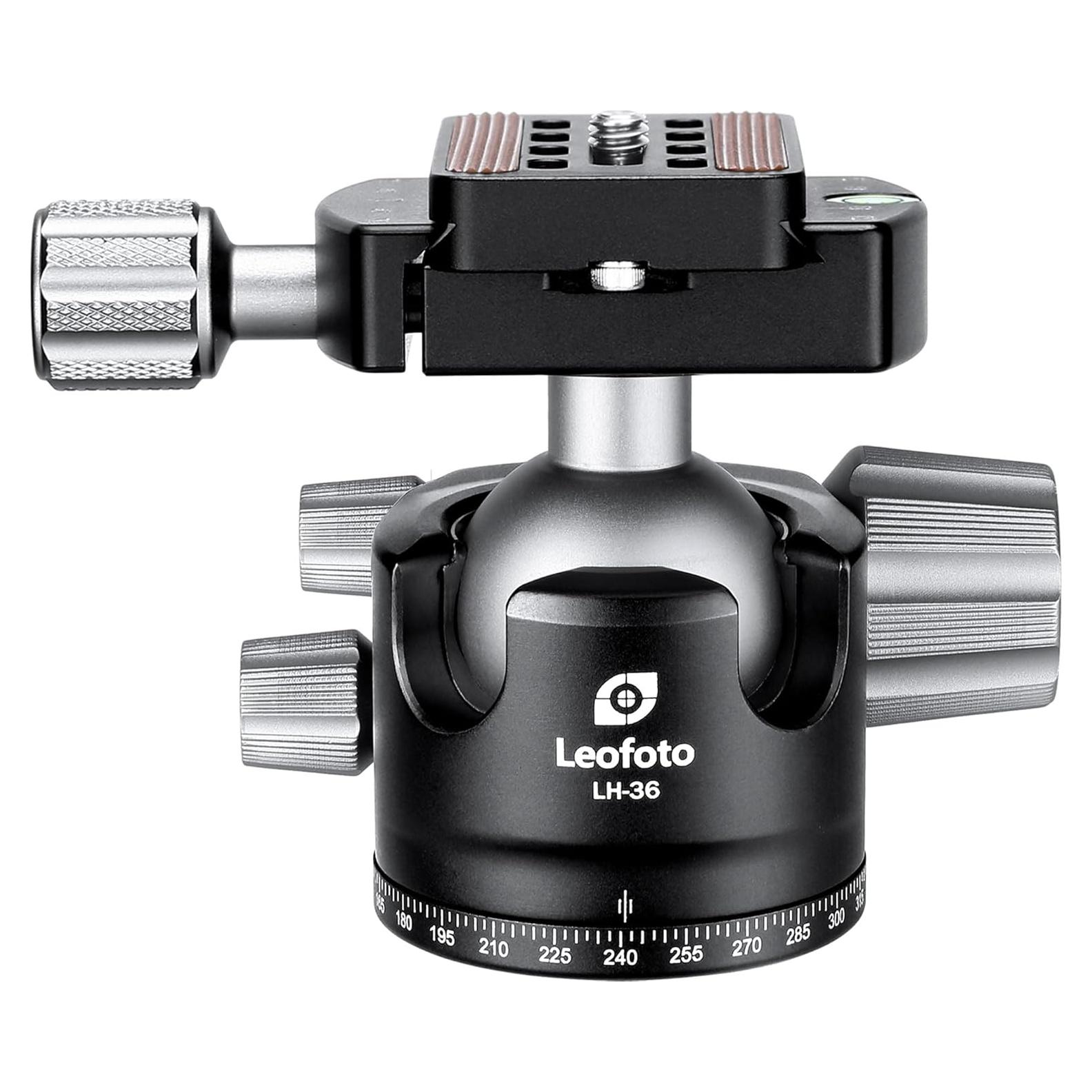 Cabezal de trípode Leofoto LH-36, 84mm, carga 18kg, QR