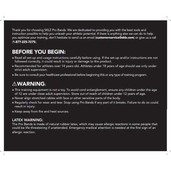 Banda de Resistencia SKLZ Pro Mediana 40" para Entrenamiento