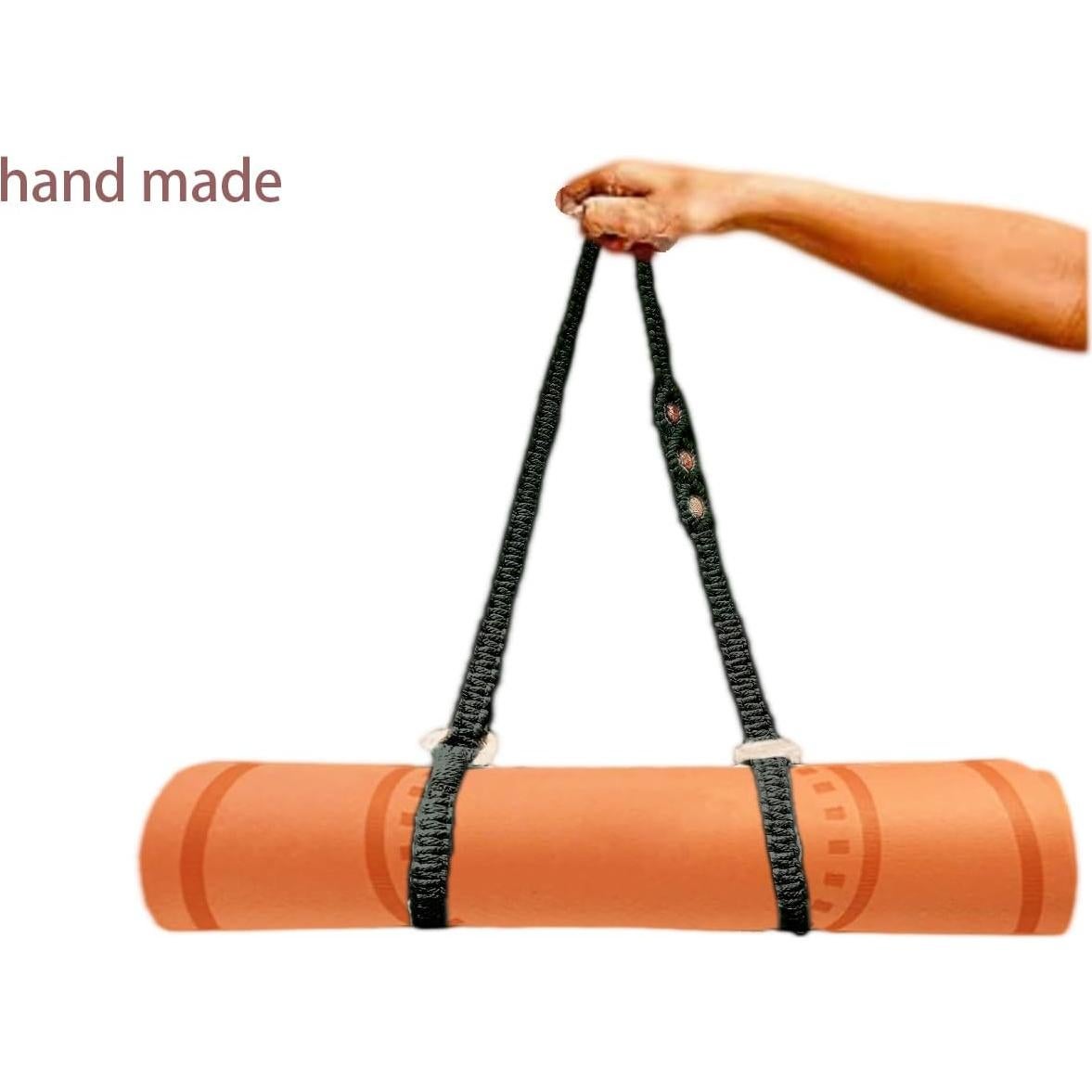 Correa de Yoga Tejida a Mano Kiido 180 cm Gris Multiusos