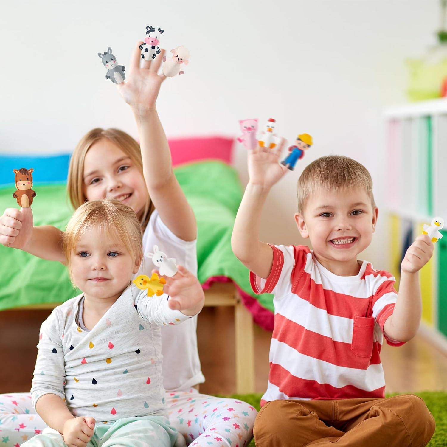 Títeres de Dedo COcnny - 11 Animales de Granja para Niños