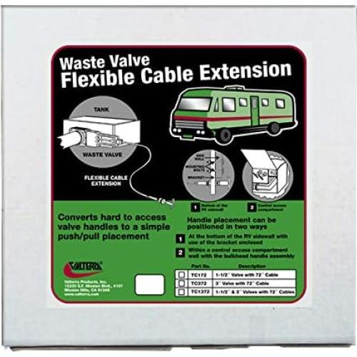 Kit de Cable Flexible Valterra TC172 182.88 cm con Válvula 3.81 cm