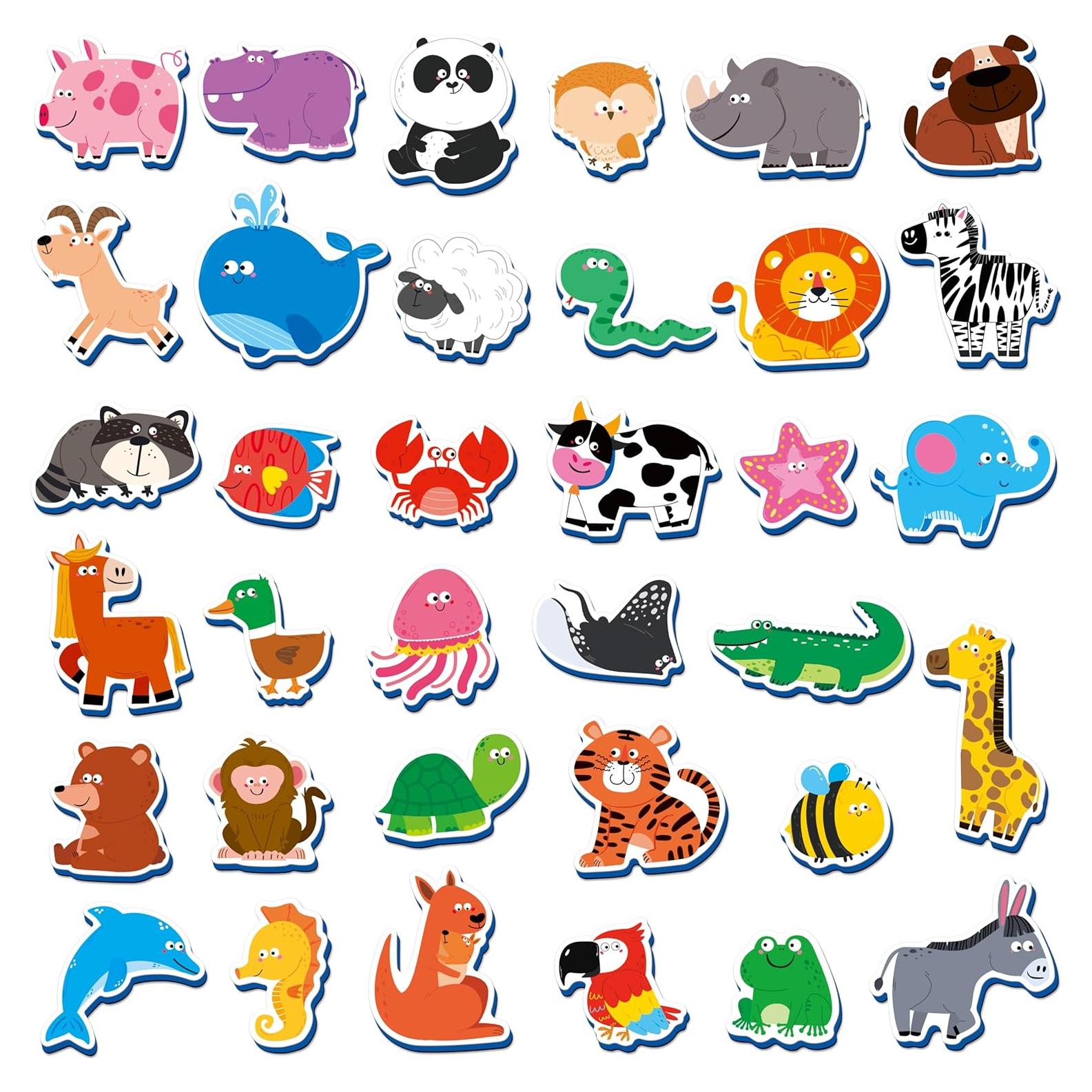 35 Imanes de Animales SpriteGru - Juguetes Educativos 3+