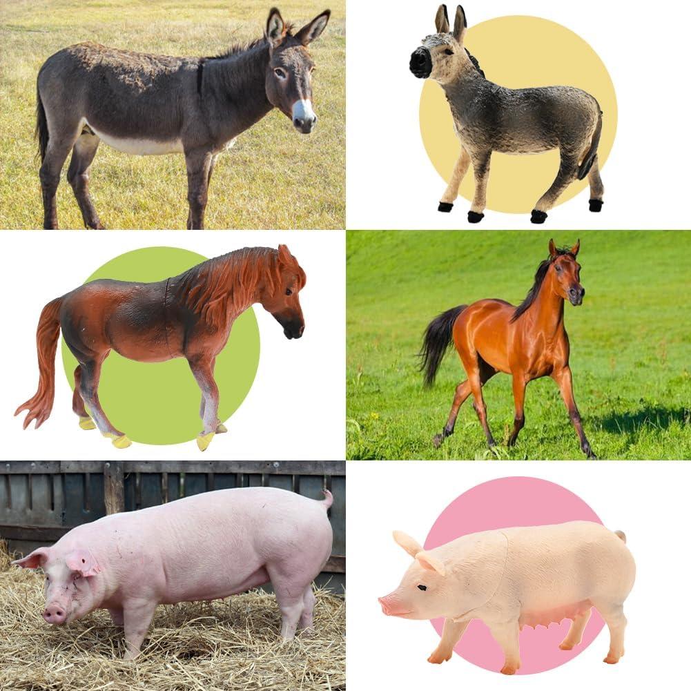 Juguete de Granja BOLZRA con 14 Figuras y 2 Tractores