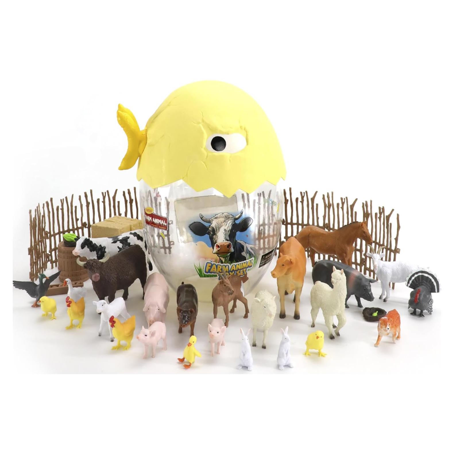 Juego de Figuras de Animales de Granja RECUR 45 Piezas