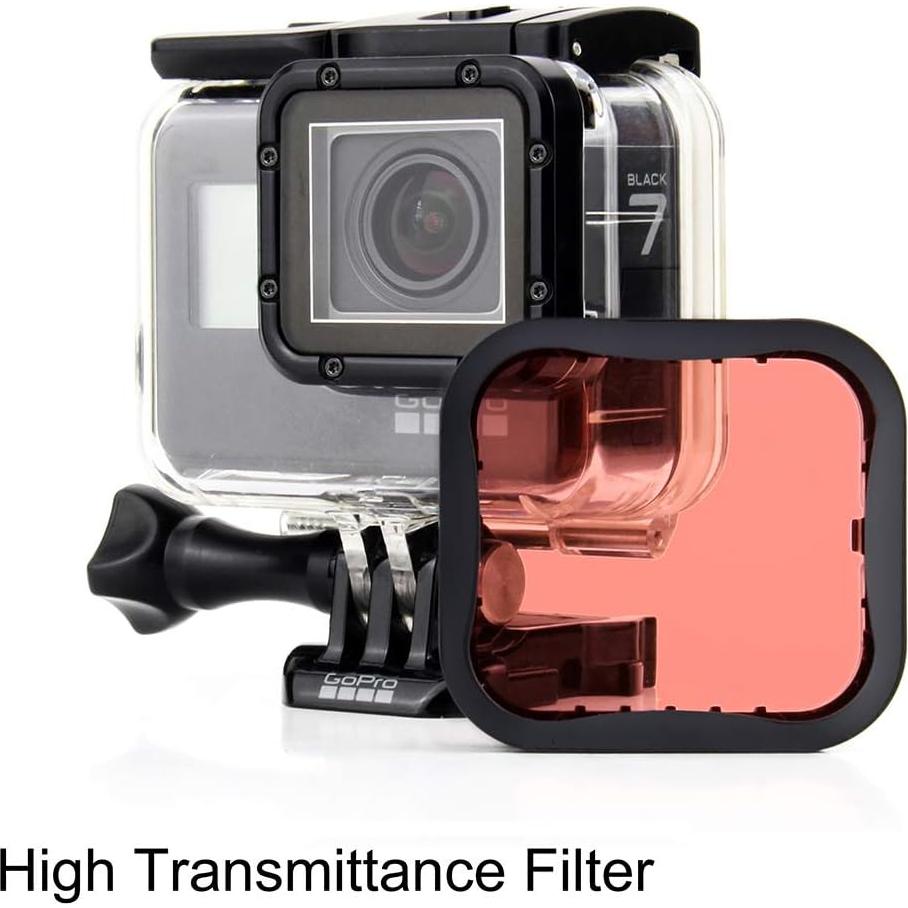 Paquete de 3 Filtros de Buceo GEPULY para GoPro Hero 5 6 7