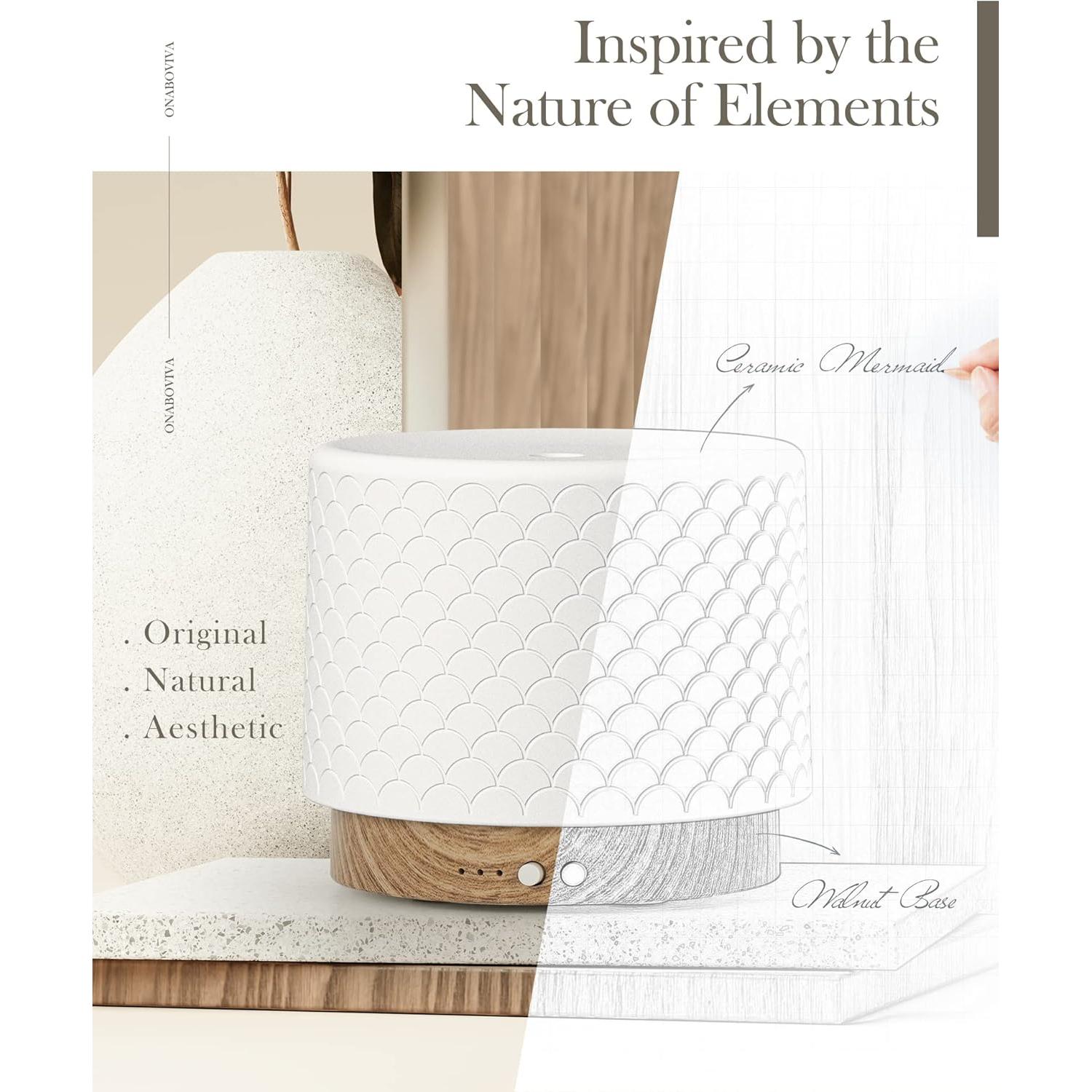 Difusor de Aceite Esencial Onaboviva 280ml Cerámica Aroma