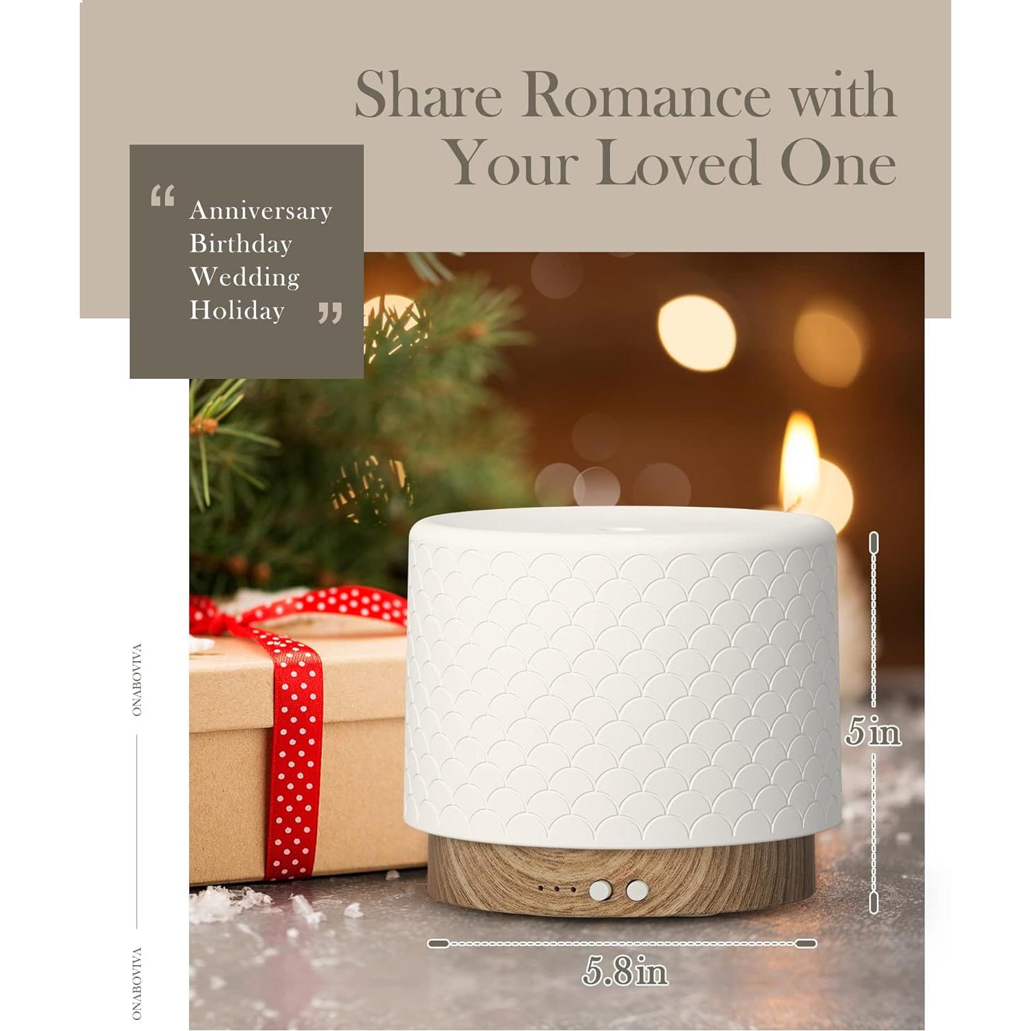 Difusor de Aceite Esencial Onaboviva 280ml Cerámica Aroma