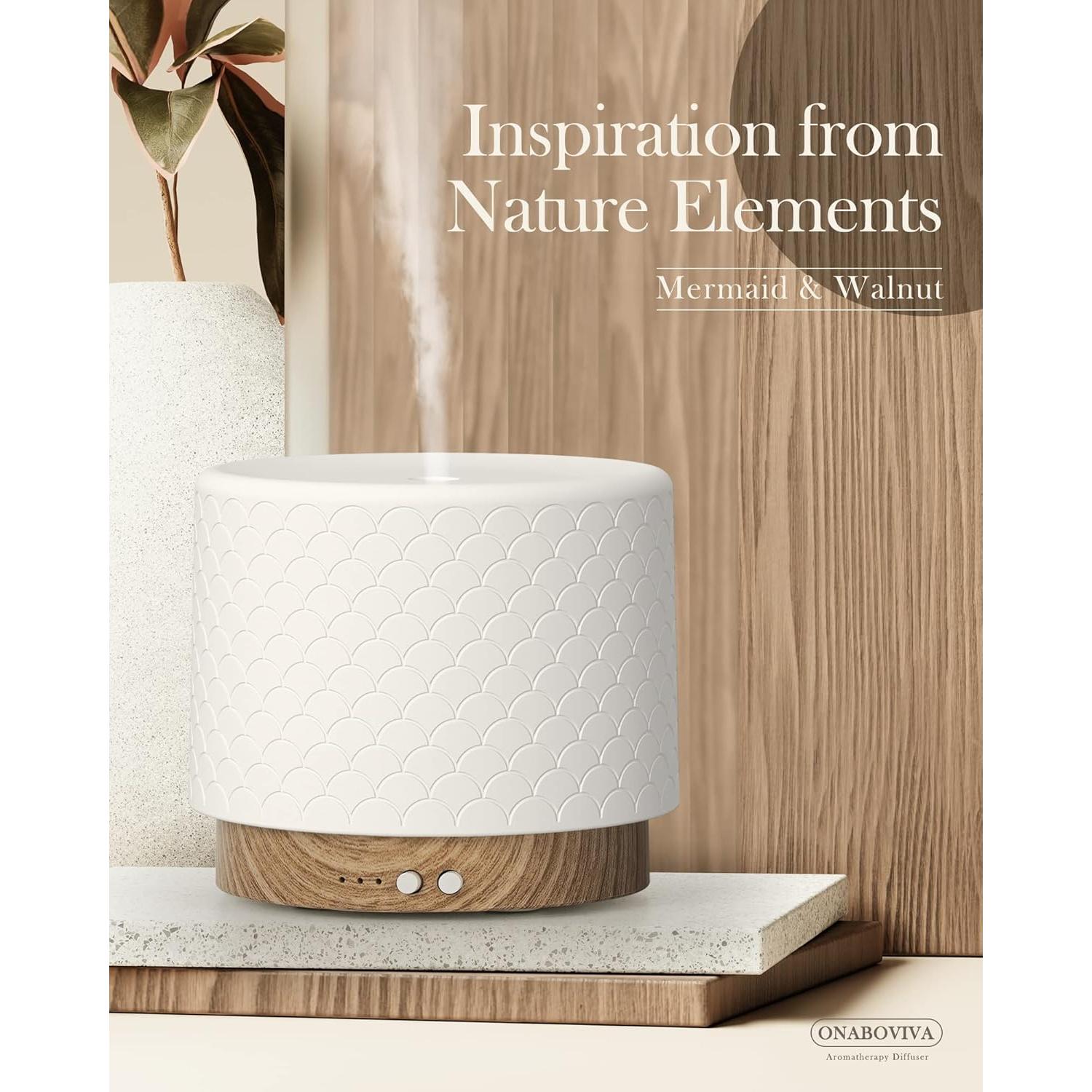 Difusor de Aceite Esencial Onaboviva 280ml Cerámica Aroma